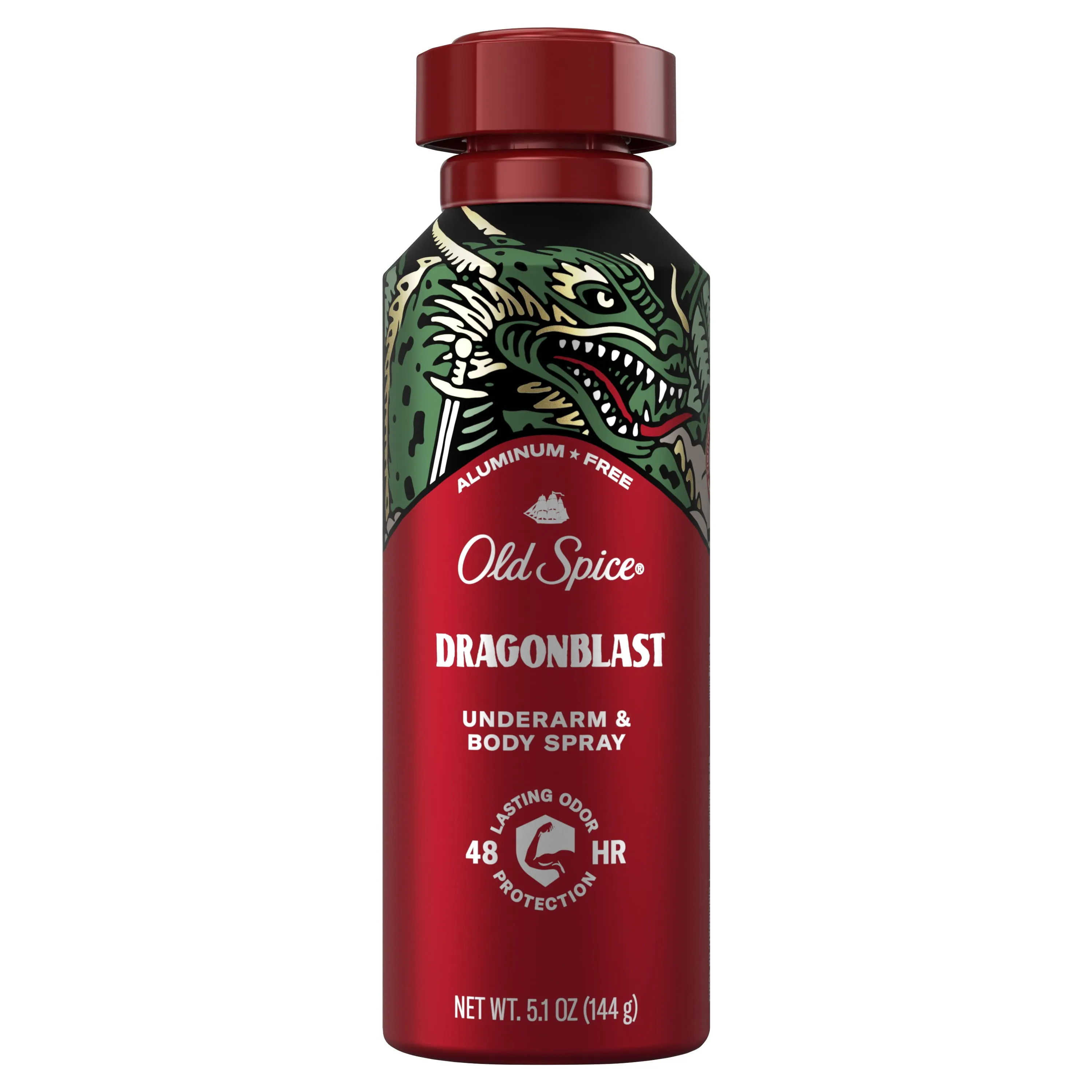 Old Spice Aluminum Free Body Spray for Men, Dragonblast 5.1 Oz-USA