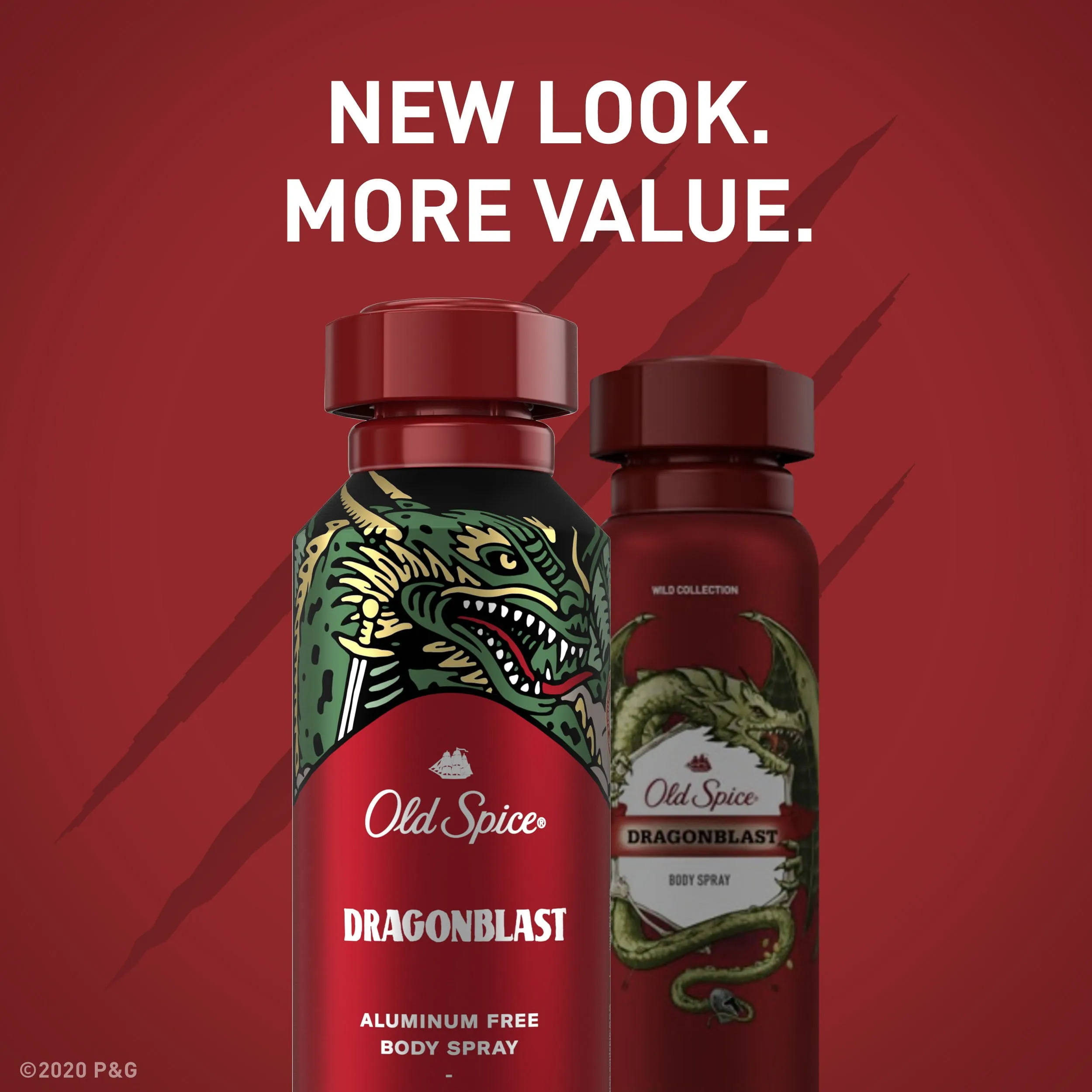 Old Spice Aluminum Free Body Spray for Men, Dragonblast 5.1 Oz-USA
