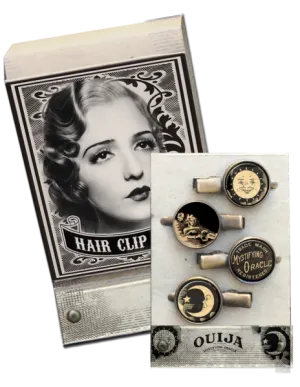 Ouija Matchbook Hair Clip Set