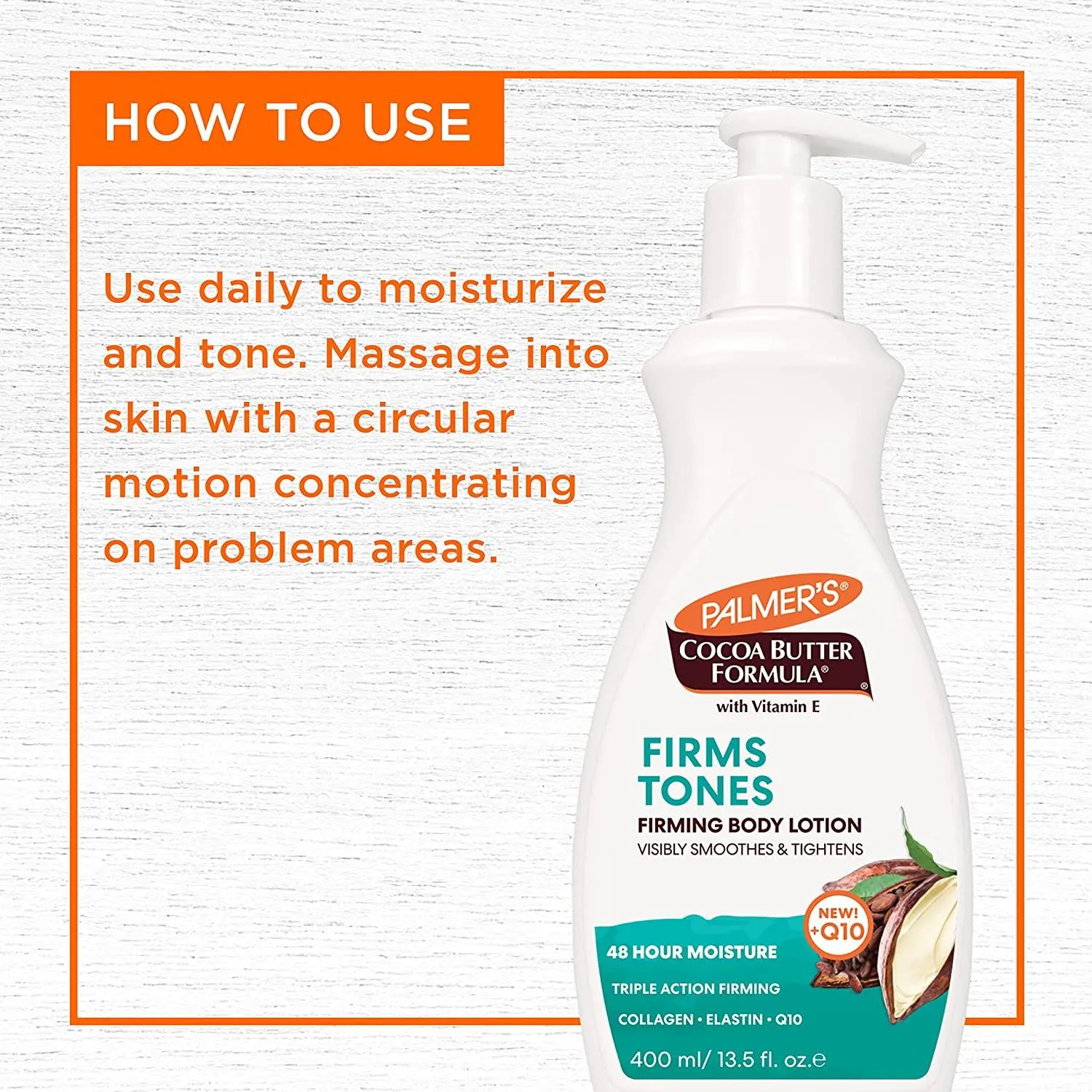 Palmers Cocoa Butter Formula With Vitamin E Firms Tones Body Lotion 400ml