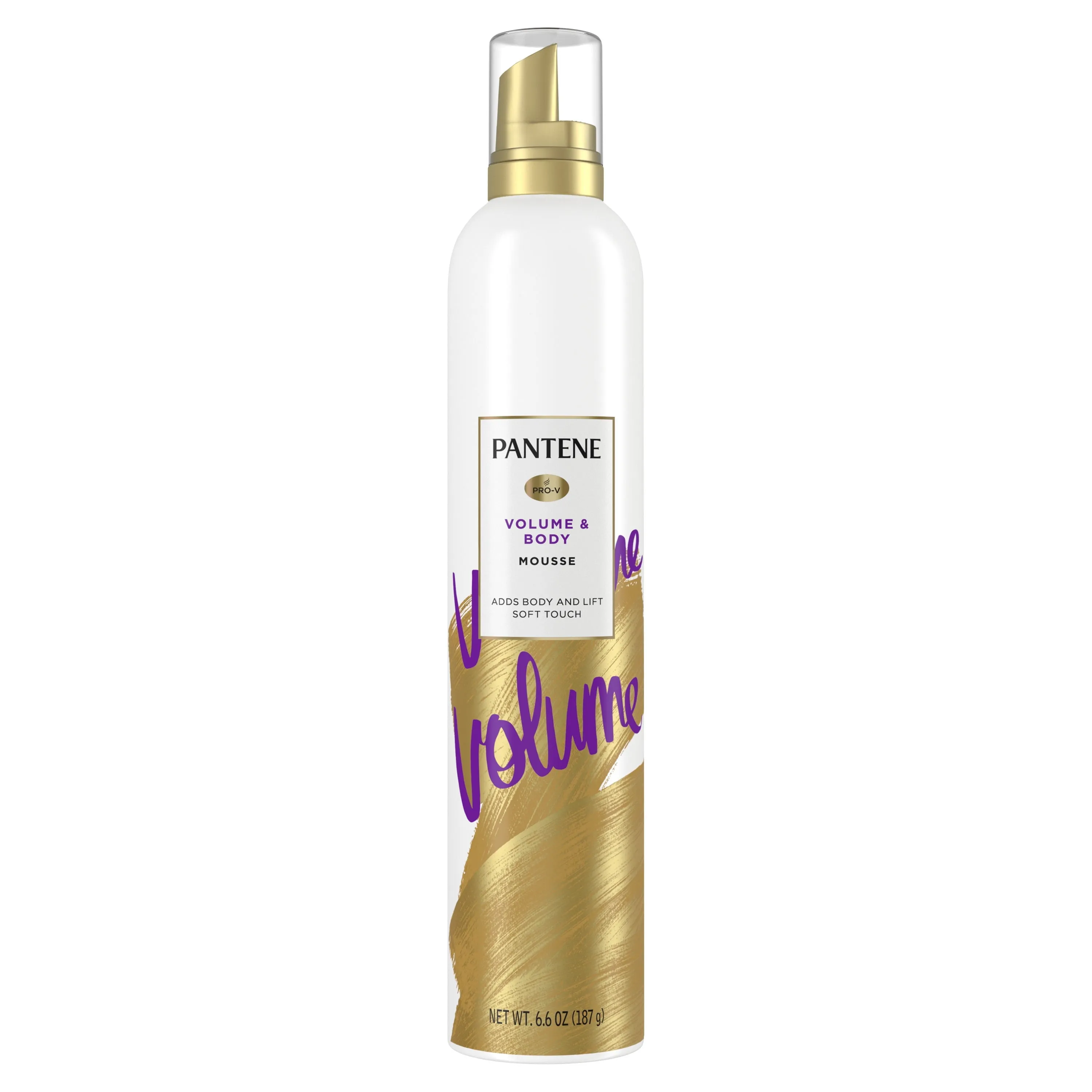 Pantene Volume Mousse, Boosts Fine Flat Hair for Max Fullness, 6.6 oz