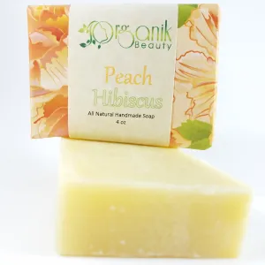 Peach Hibiscus - All Natural Handmade Soap 5 oz