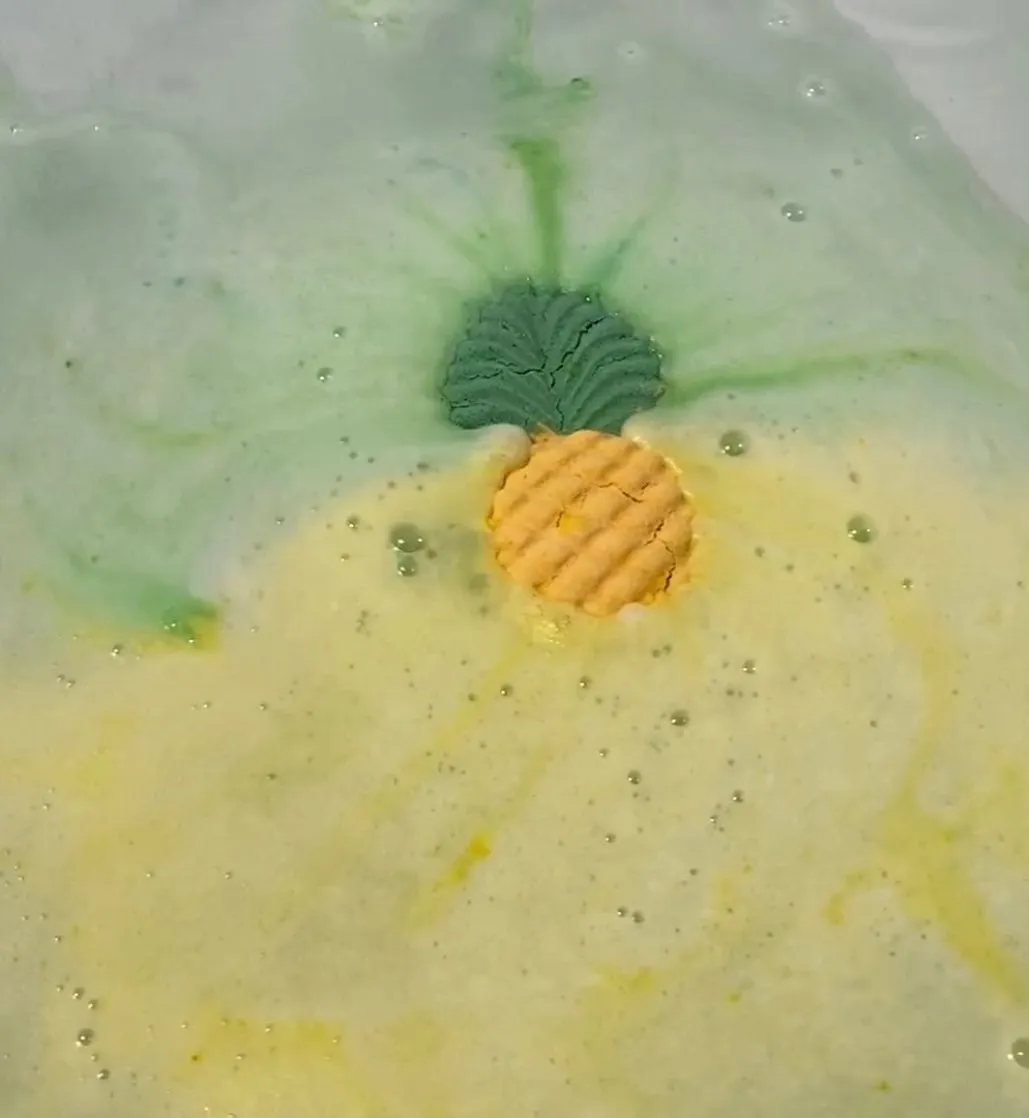 pineapple bath bomb