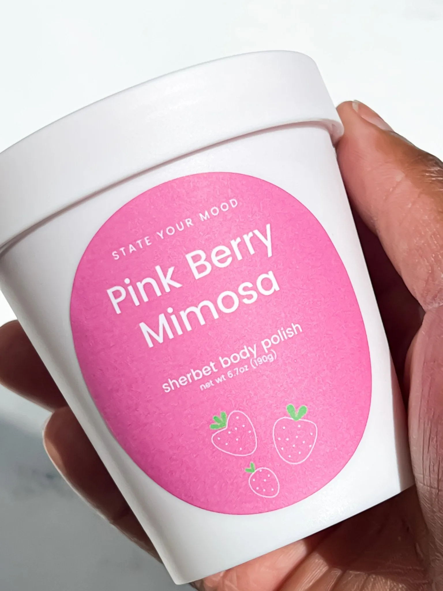pink berry mimosa sherbet body scrub