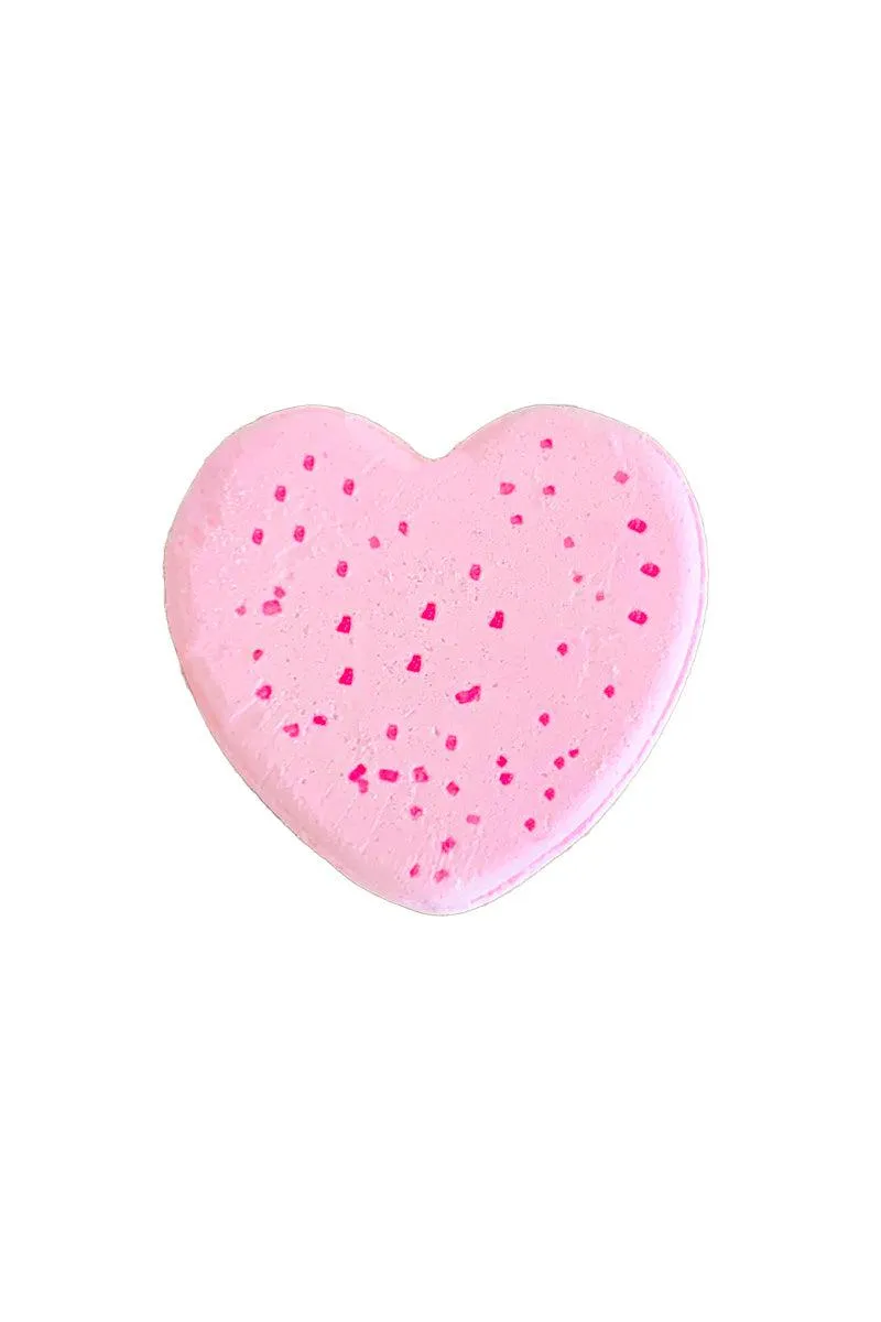 Pink Speckled Heart Bath Bomb
