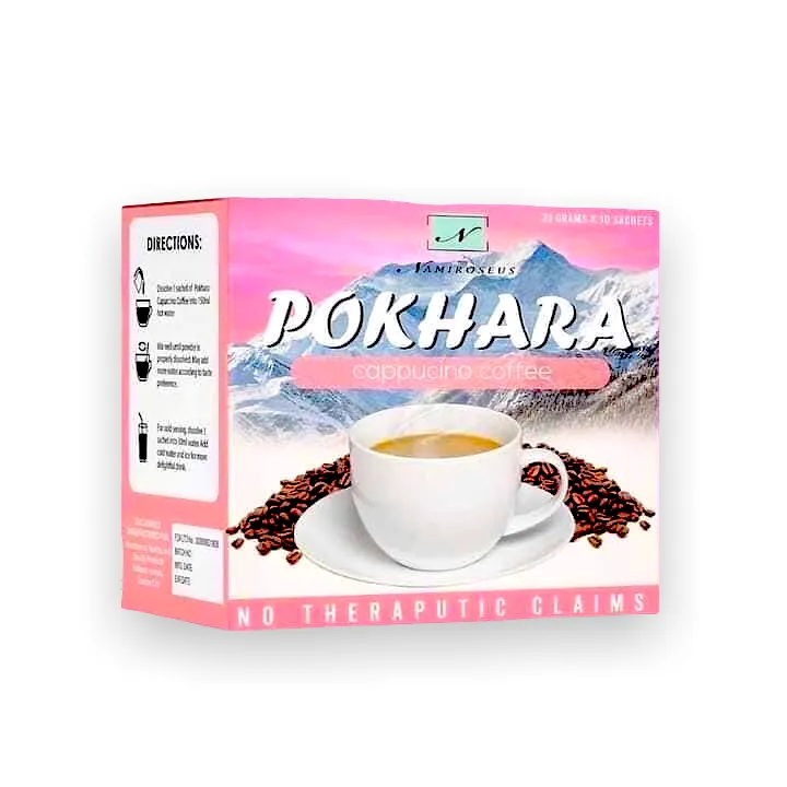 POKHARA Cappuccino Coffee - 10 x 21g