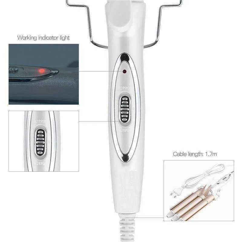 Professional Hair Curling Ceramic Triple Barrel Iron