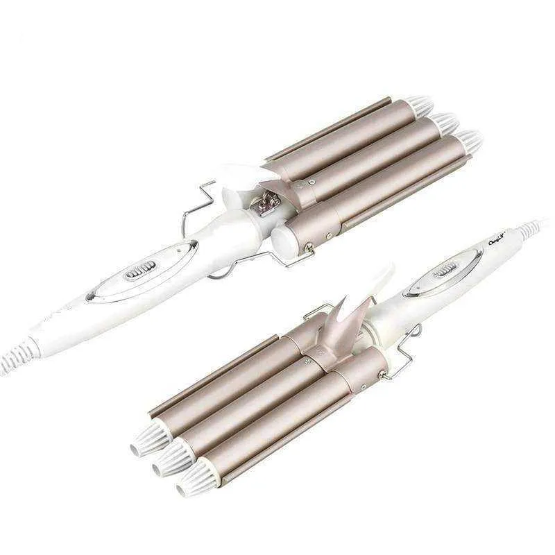 Professional Hair Curling Ceramic Triple Barrel Iron