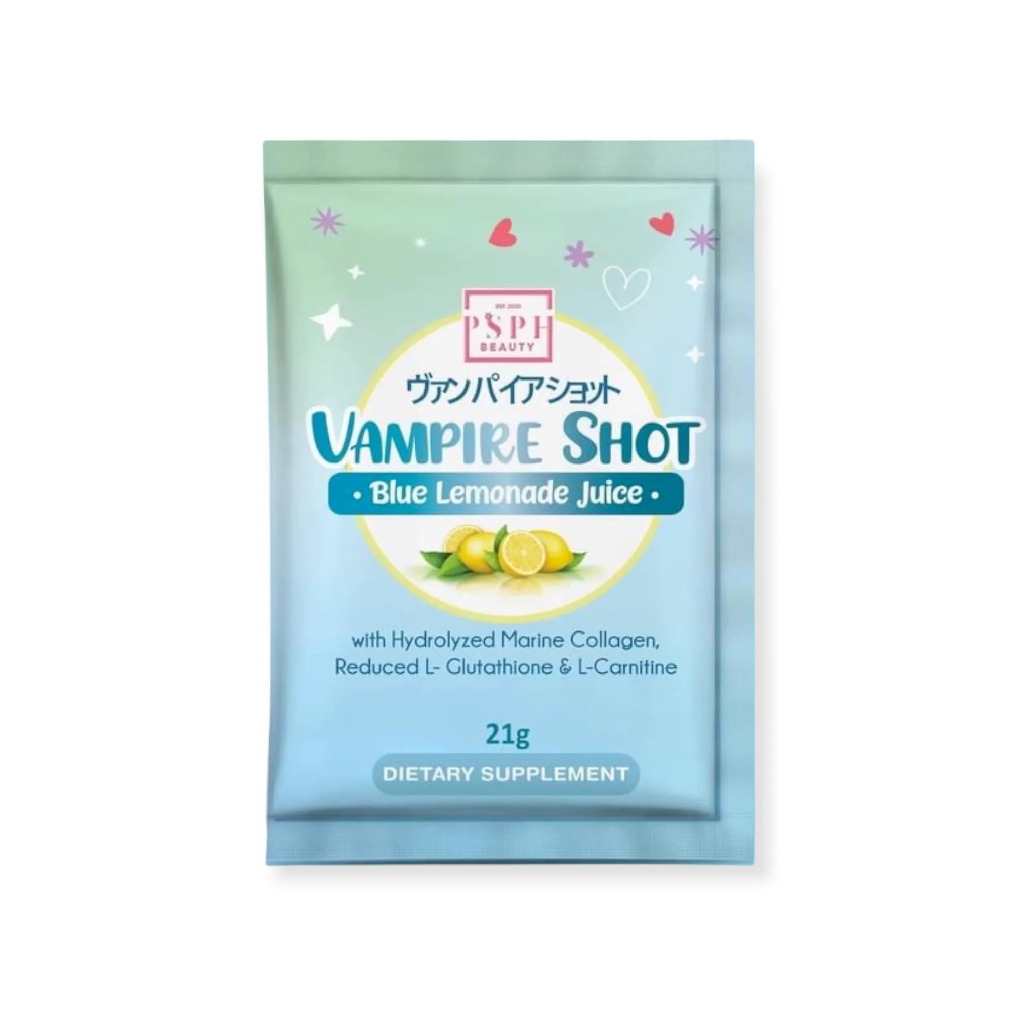 PSPH VAMPIRE SHOT BLUE LEMONADE JUICE - 21g x 15 Sachet