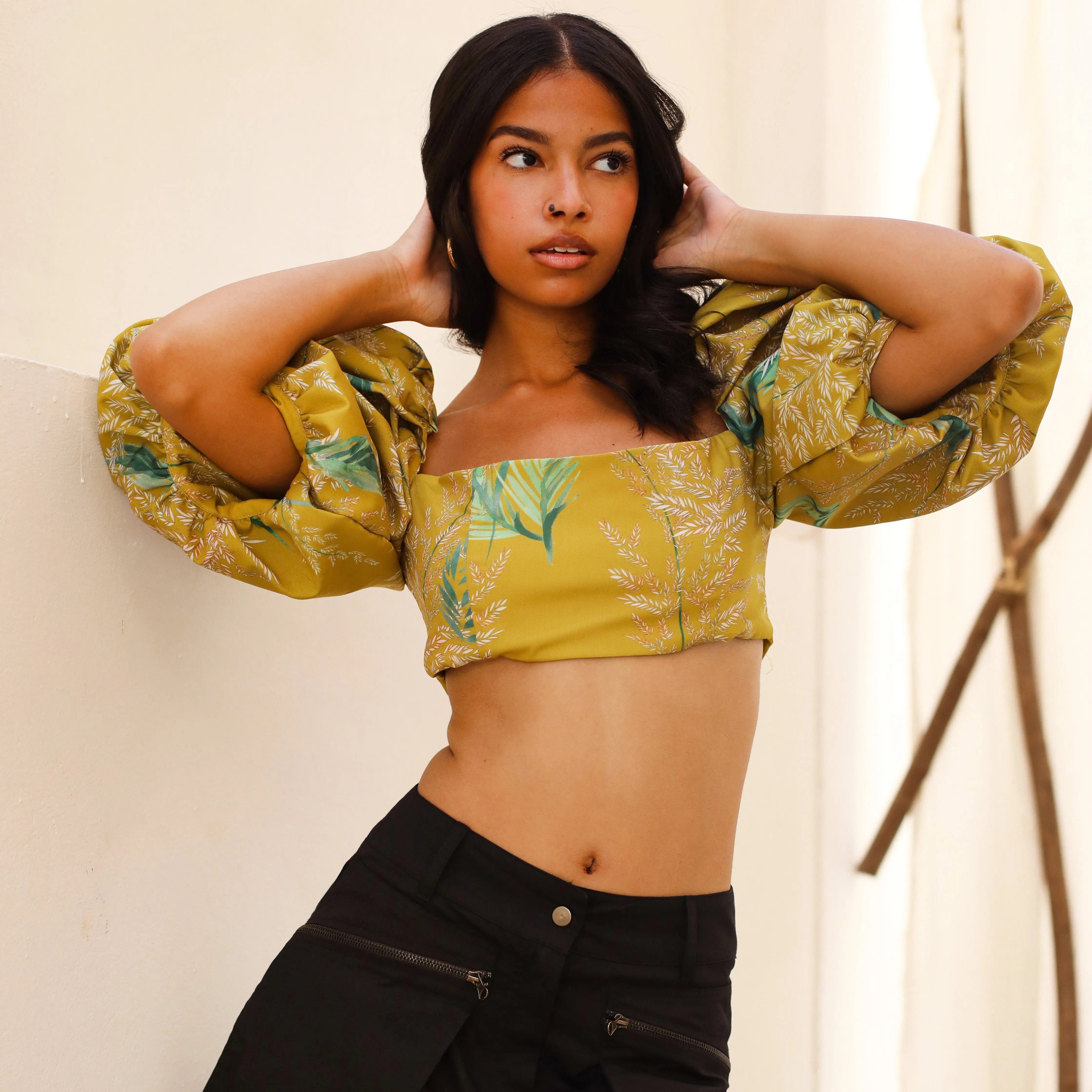 Puffy Sleeves Bralette