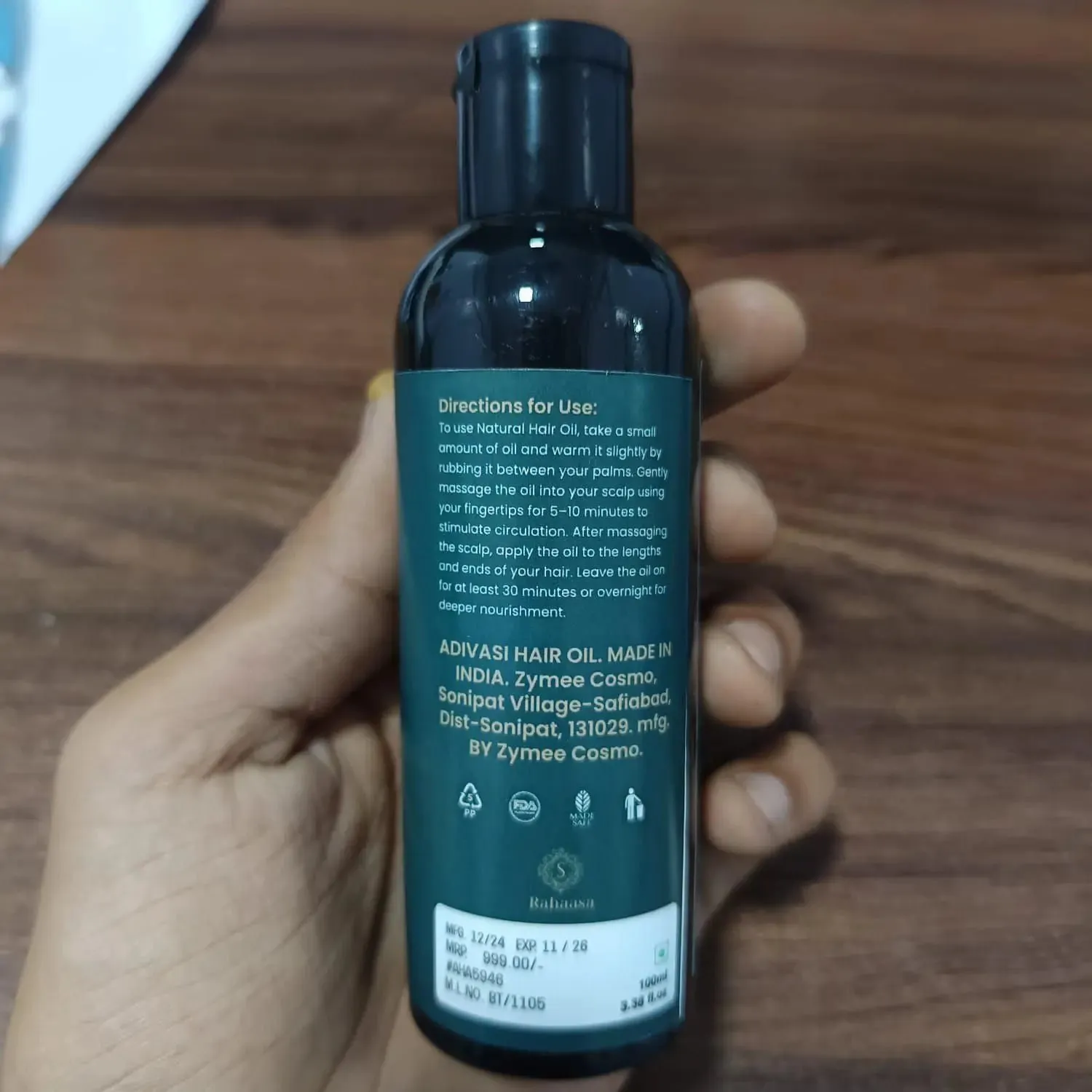 Rahaasa Adivasi Hair Oil 100ml (Pack of 2)