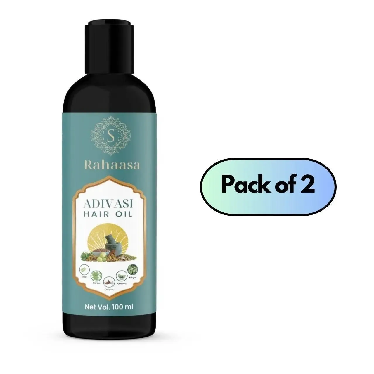 Rahaasa Adivasi Hair Oil 100ml (Pack of 2)