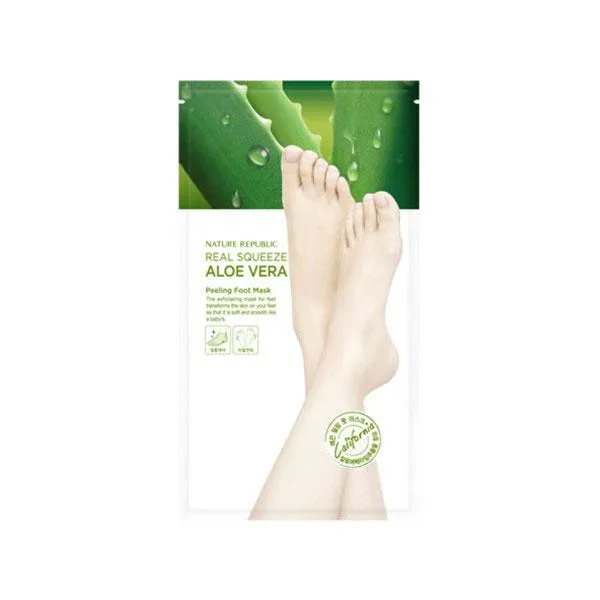 Real Squeeze Aloe Vera Peeling Foot Mask