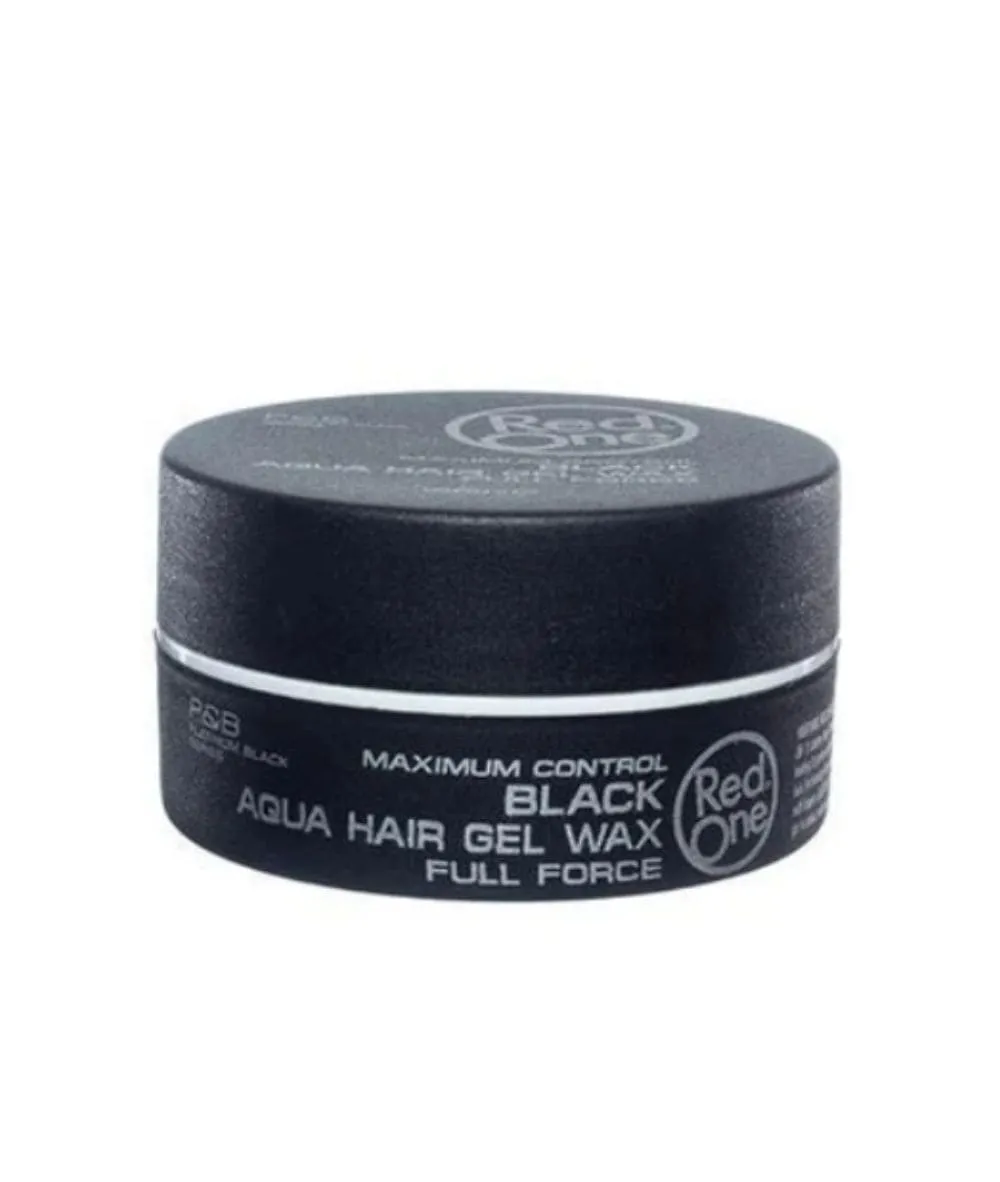 Red One Aqua Hair Gel Wax [Black] 5oz