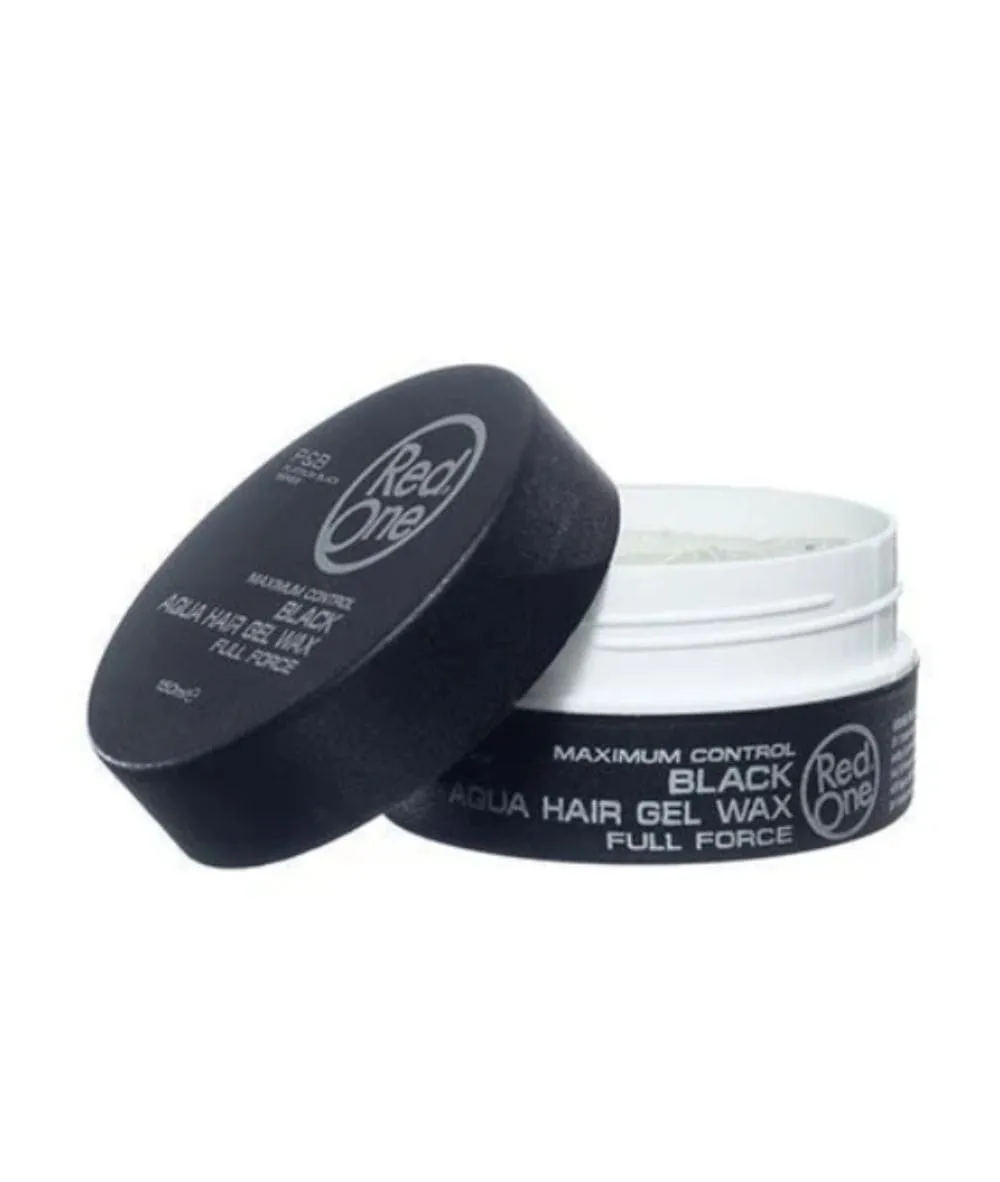 Red One Aqua Hair Gel Wax [Black] 5oz