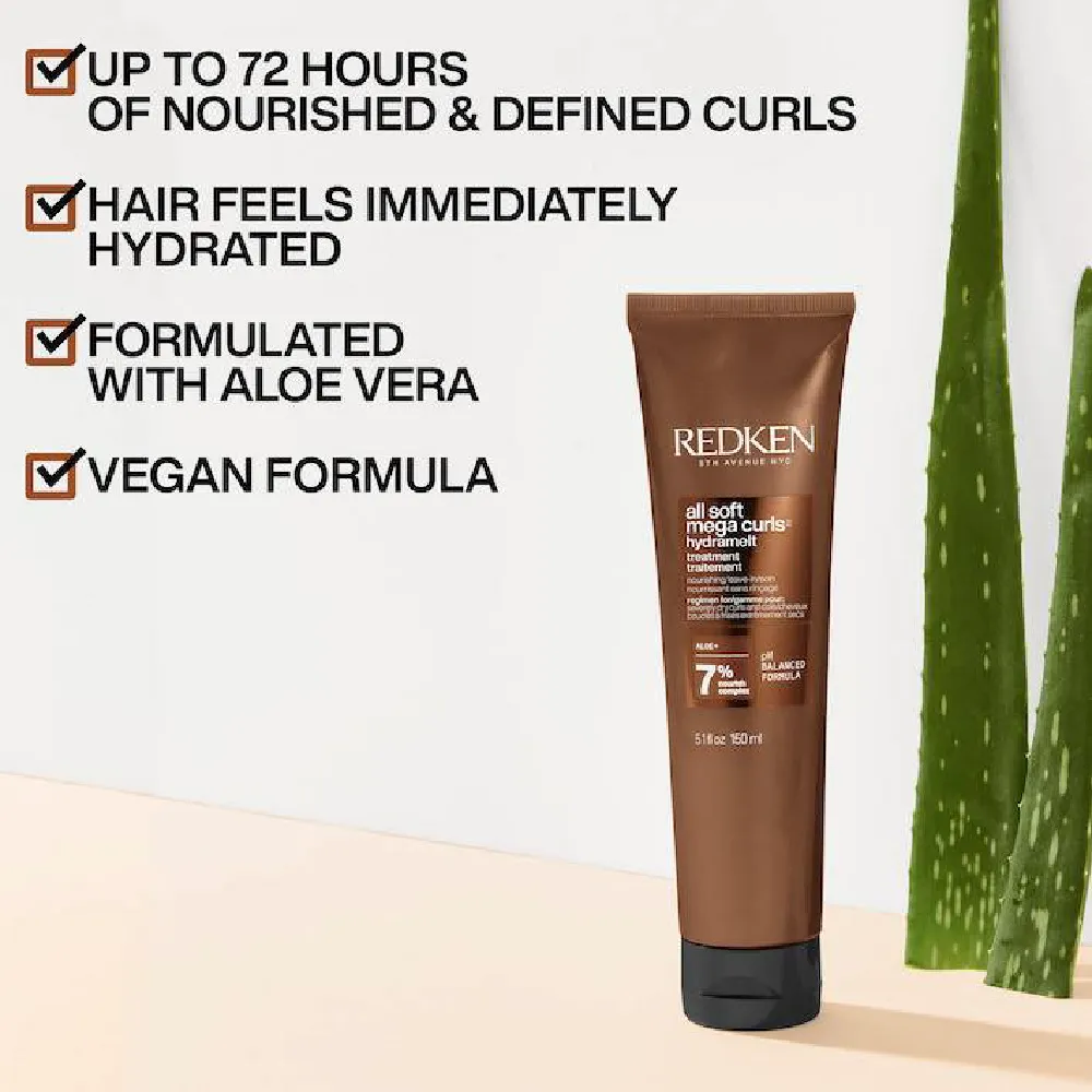 REDKEN ALL SOFT MEGA CURLS HYDRAMELT LEAVE IN TREATMENT 150ML