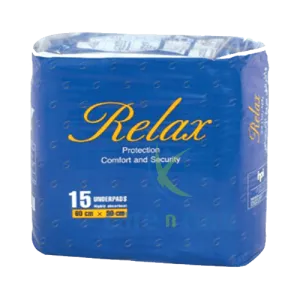 Relax Underpads 60Cmx90Cm 15 Pieces