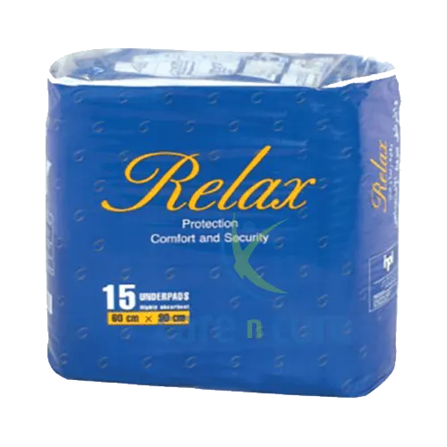 Relax Underpads 60Cmx90Cm 15 Pieces