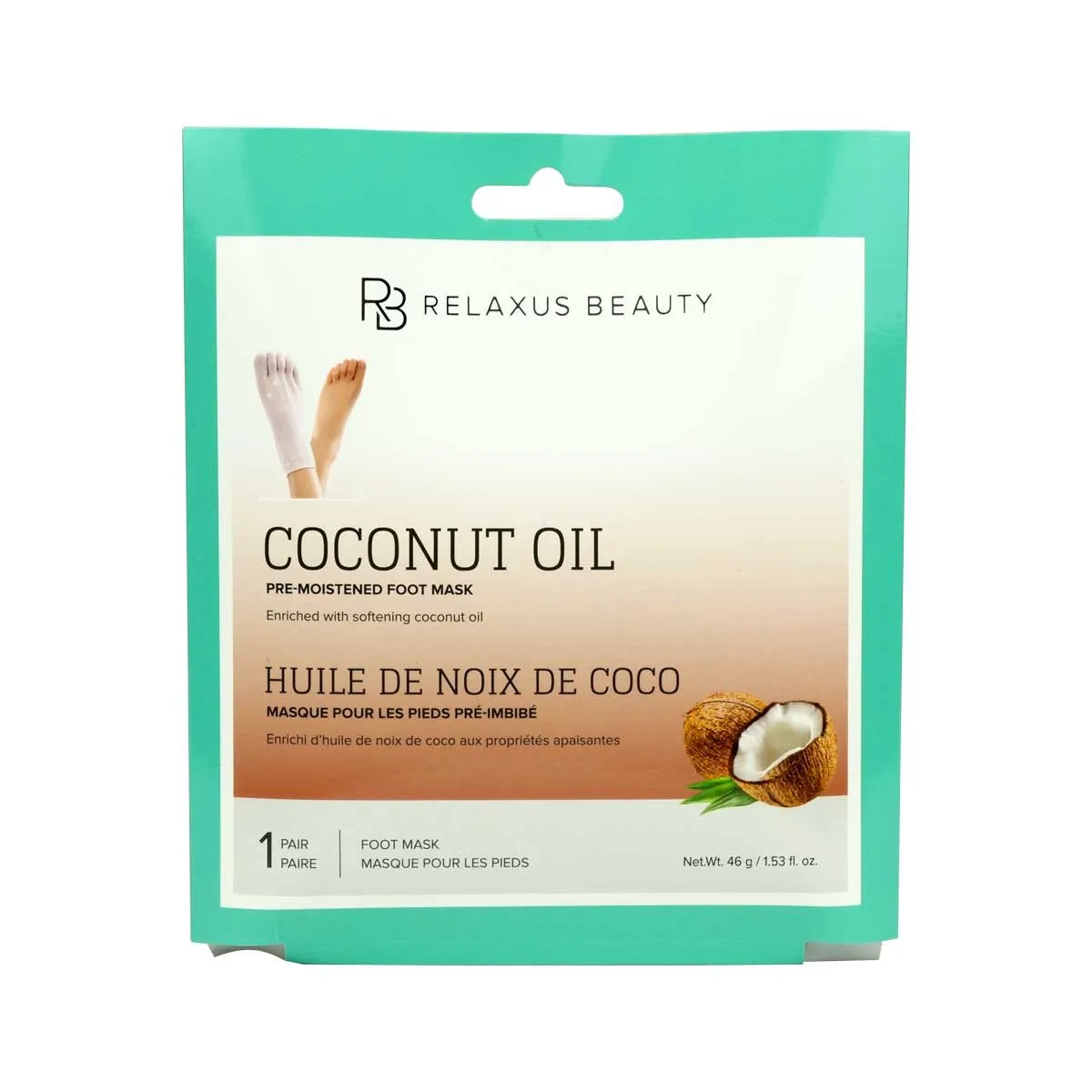 RELAXUS Coconut Oil Foot Mask - 505182