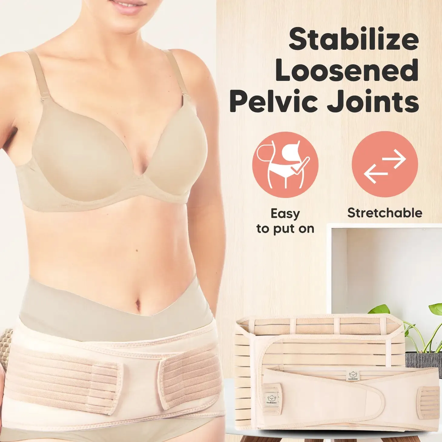 Revive 3 in 1 Postpartum Belt (Midnight Black,M/L)