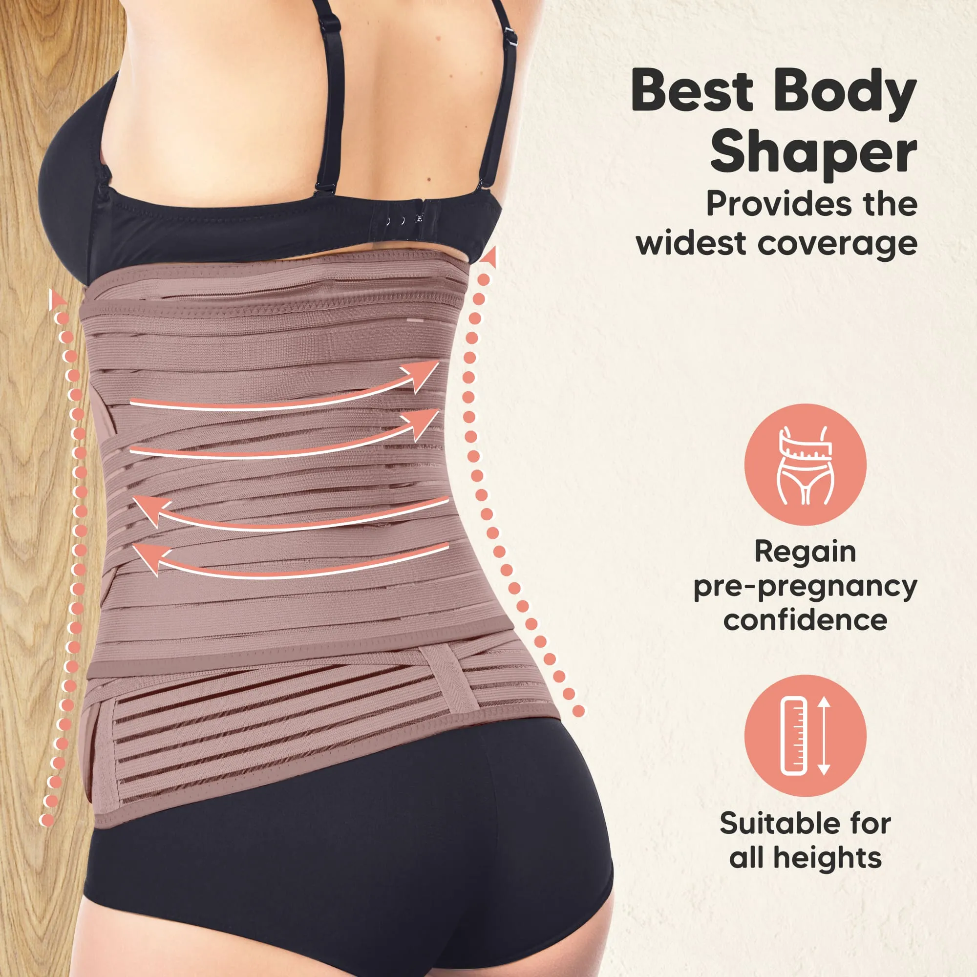 Revive 3-in-1 Postpartum Recovery Support Belt (Dusty Plum)