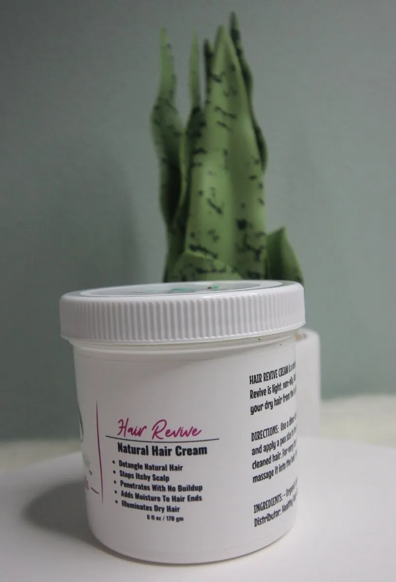 Revive  Hair Cream 6oz | Natural Haircare | Hair Nourishment | USA Made