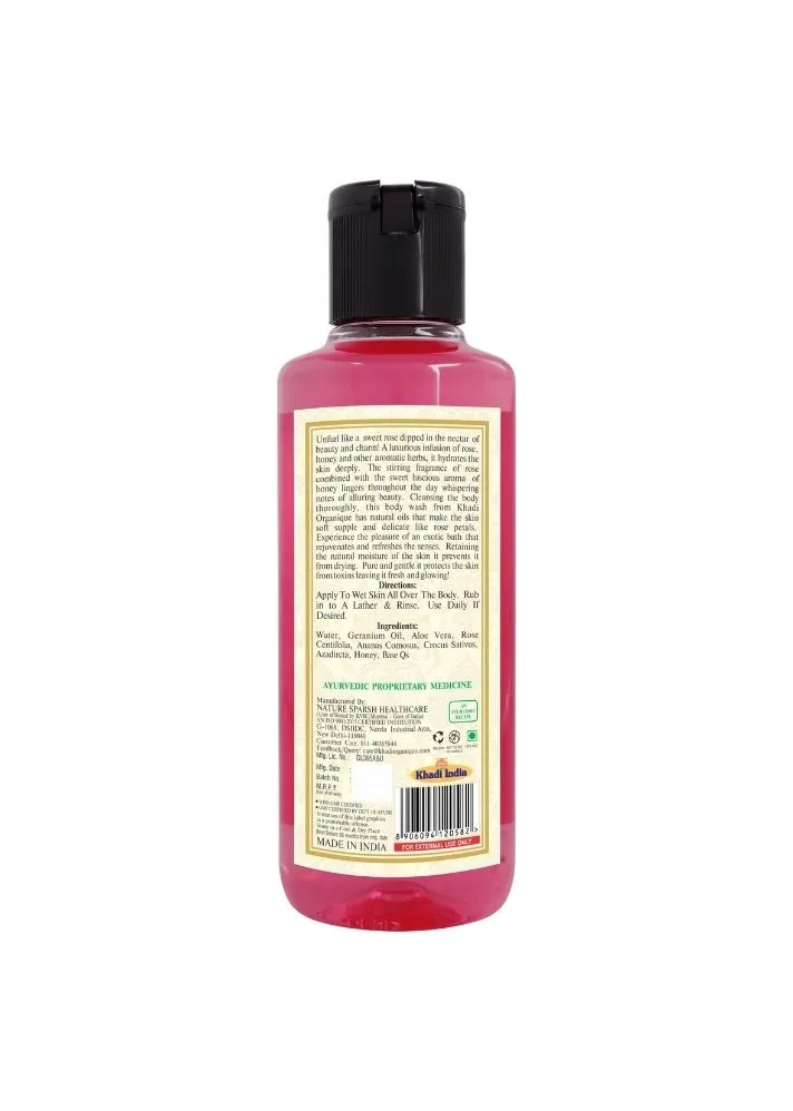 Rose & Honey Body Wash - Khadi Organique