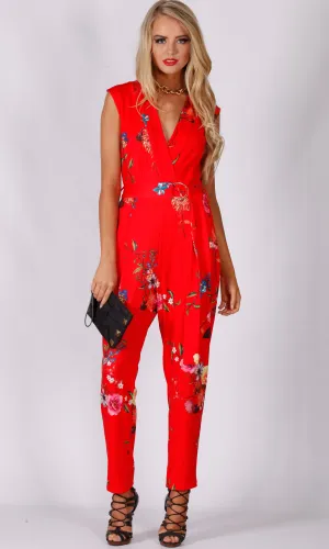 RV1188SS Red Oriental Jumpsuit (Pack)