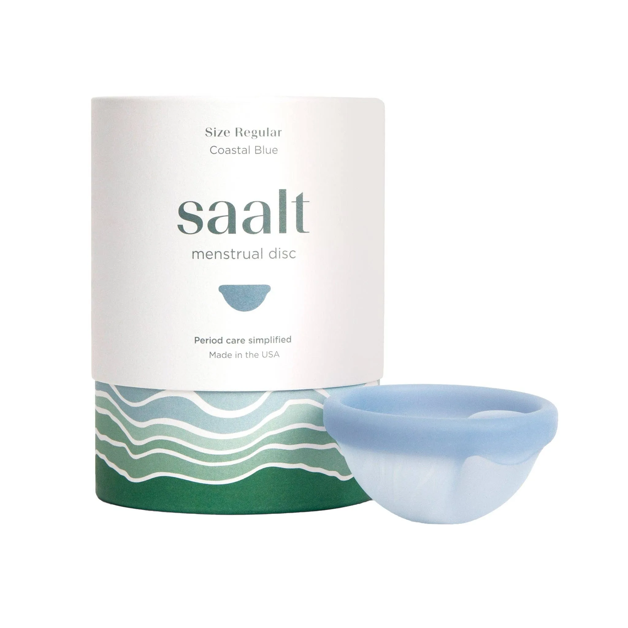 Saalt Menstrual Disc: Coastal Blue (Regular)