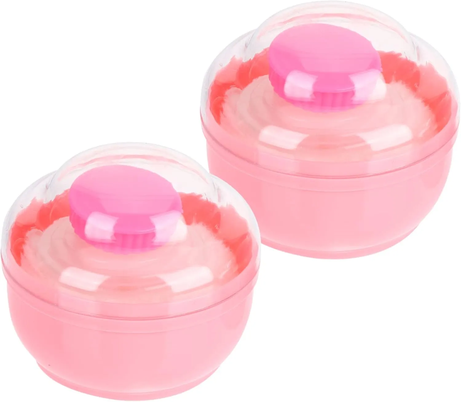 SaditY 2pcs Boxes powder puff box makeup travel containers makeup applicator foundation applicator puff powder applicator felt board stories powder container powder puffs for loose powder, 10x10cm