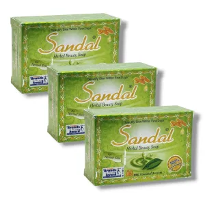Sandal herbal beauty soap 90g (Pack of 3)