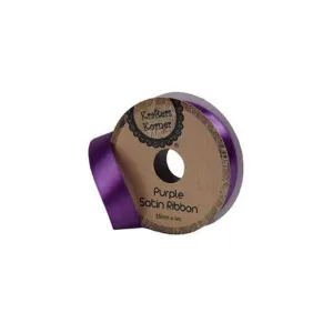 Satin Purple Ribbon - 15mm x 4m