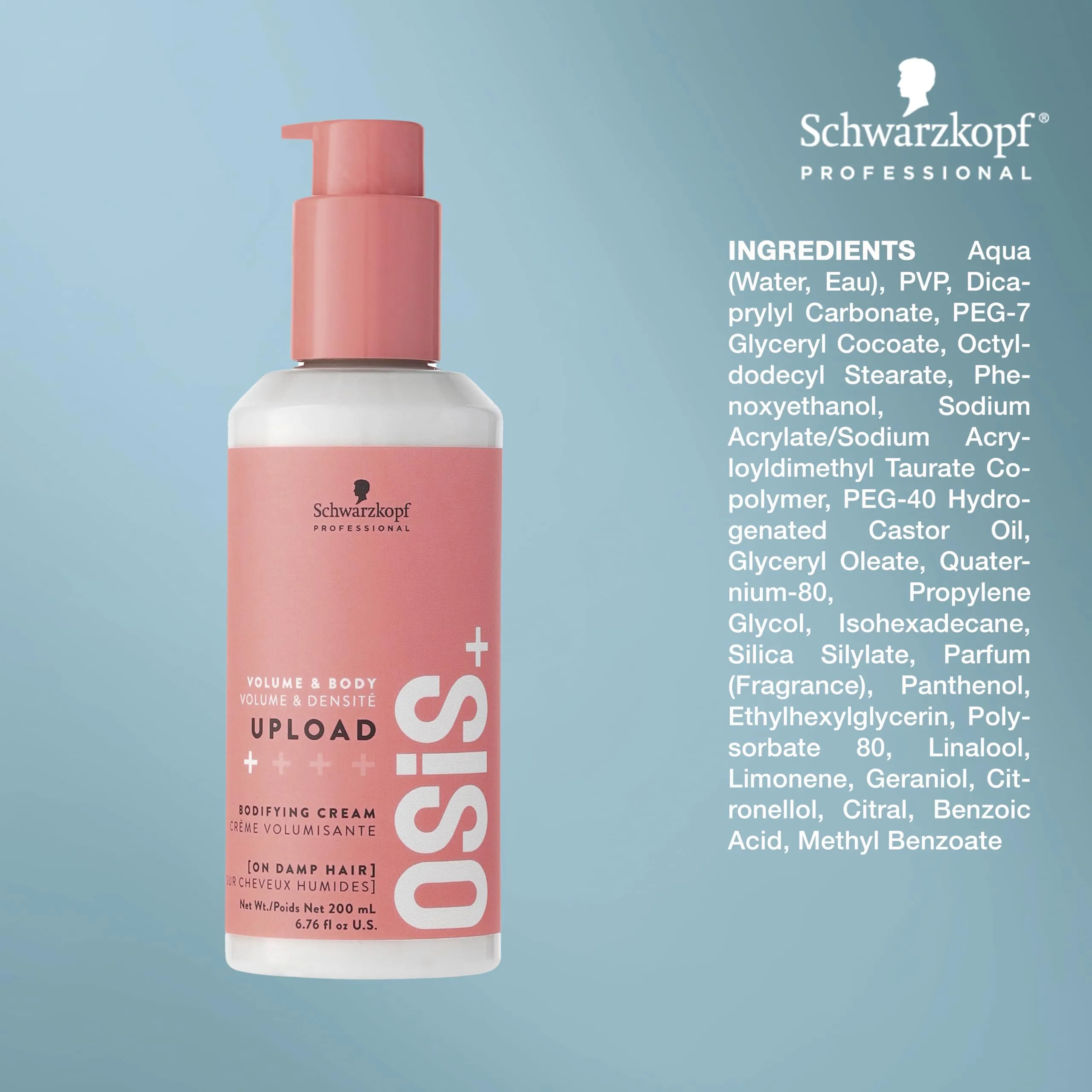 Schwarzkopf Osis Plus Volume And Body Upload Bodifying Cream 200ml