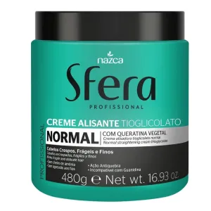 Sfera Frizzy Hair Thioglycolate Keratin Normal Straightening Cream 480g - Nazca