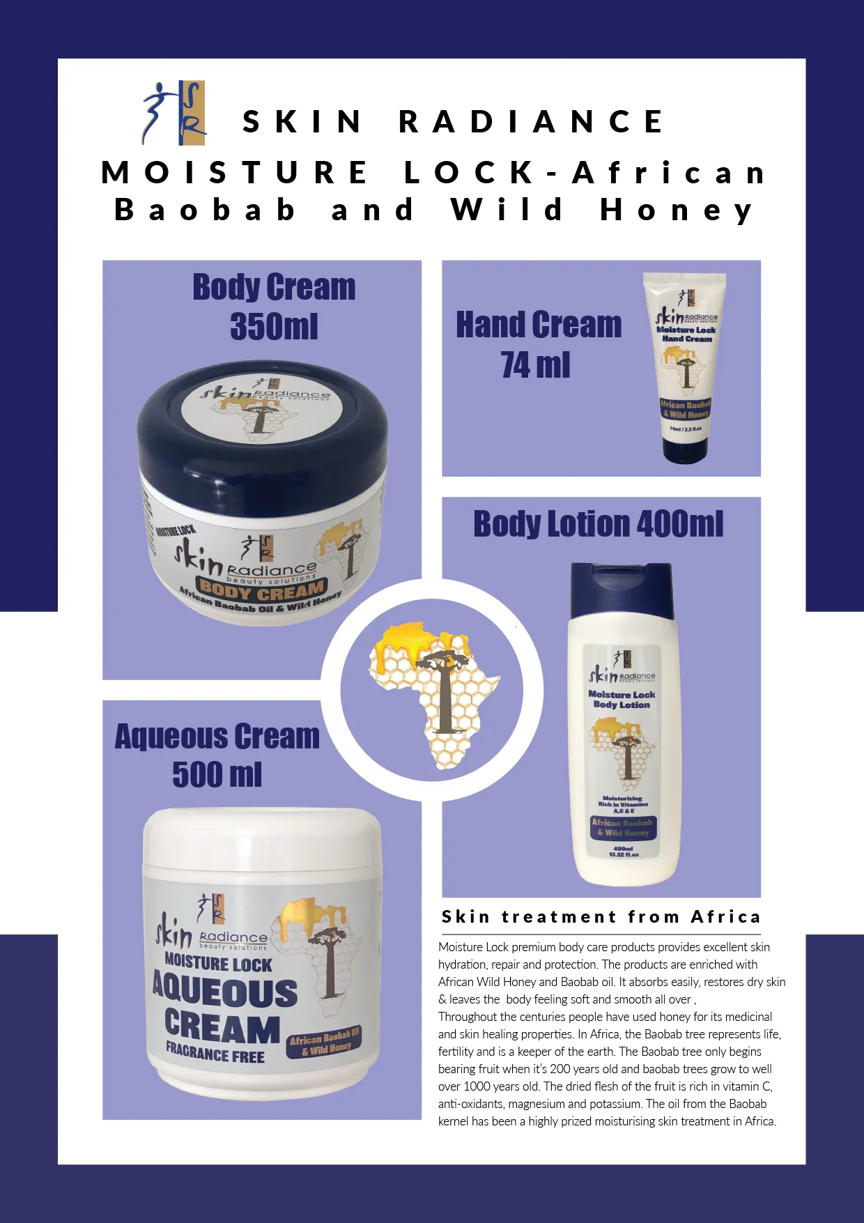 Skin Radiance Moisture Lock Body Cream 350ml