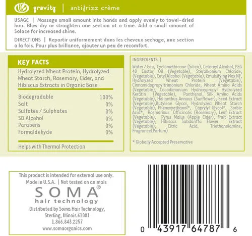 Soma Gravity Hair Straightener - 8oz
