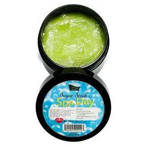 Spa Day Whipped Shea Sugar Scrub Cocoa Butter Mint Lemon Eucalyptus 4 oz