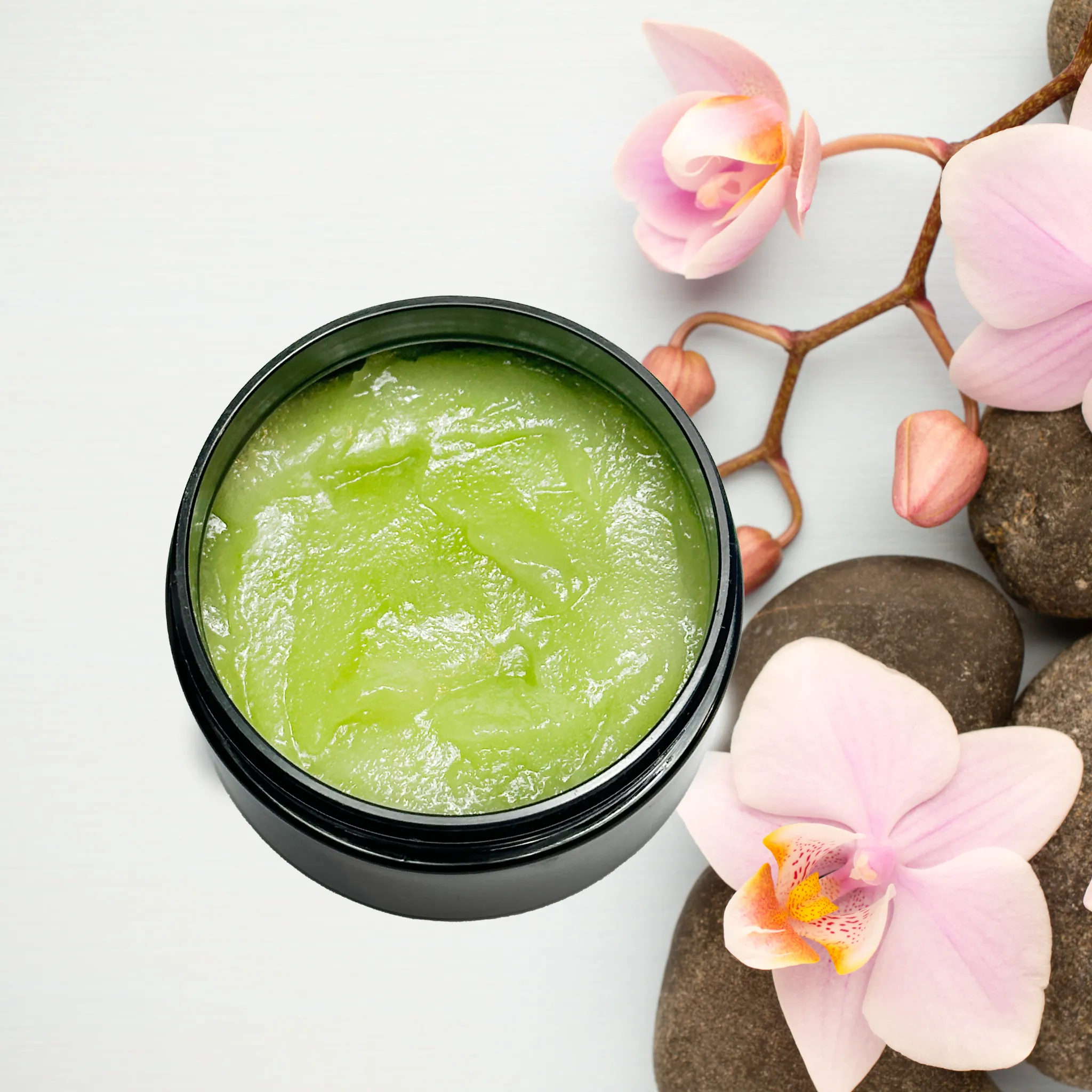 Spa Day Whipped Shea Sugar Scrub Cocoa Butter Mint Lemon Eucalyptus 4 oz