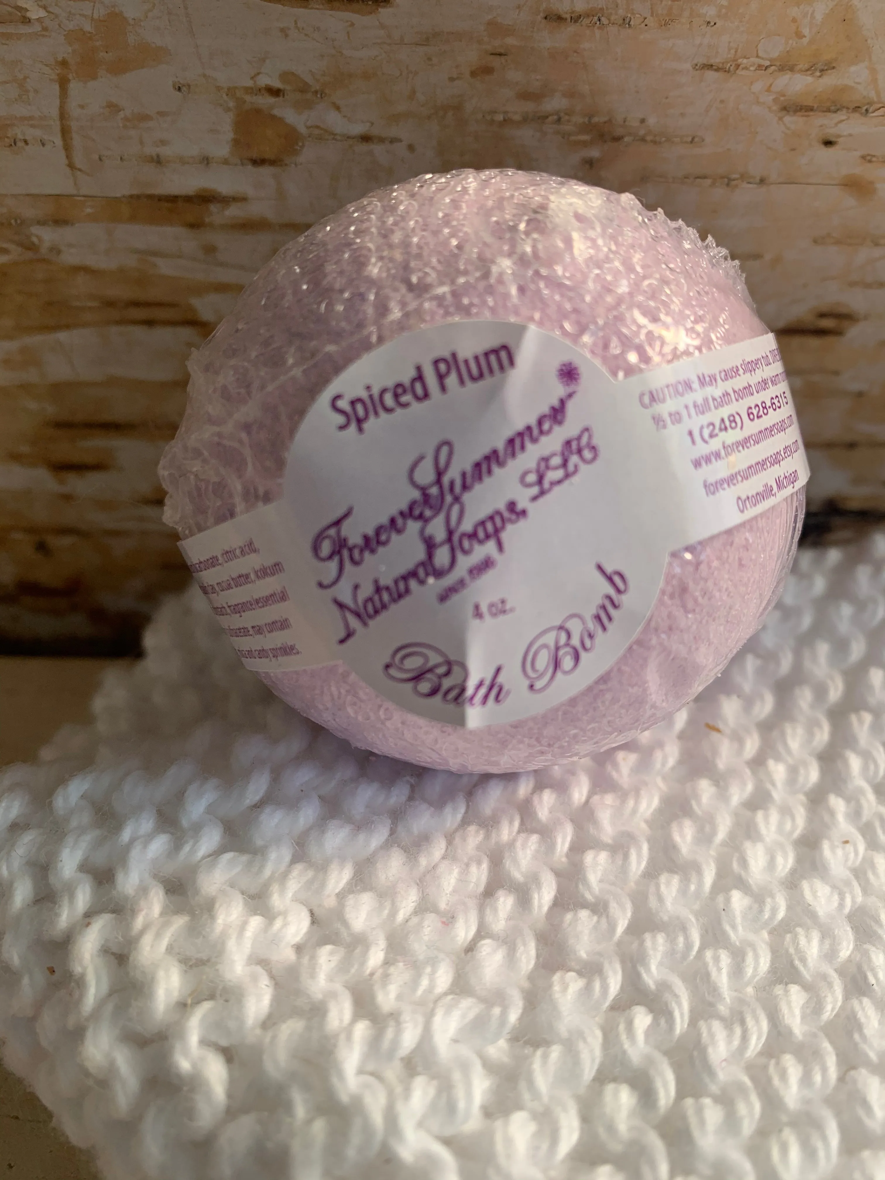 Spiced Plum Bath Bomb