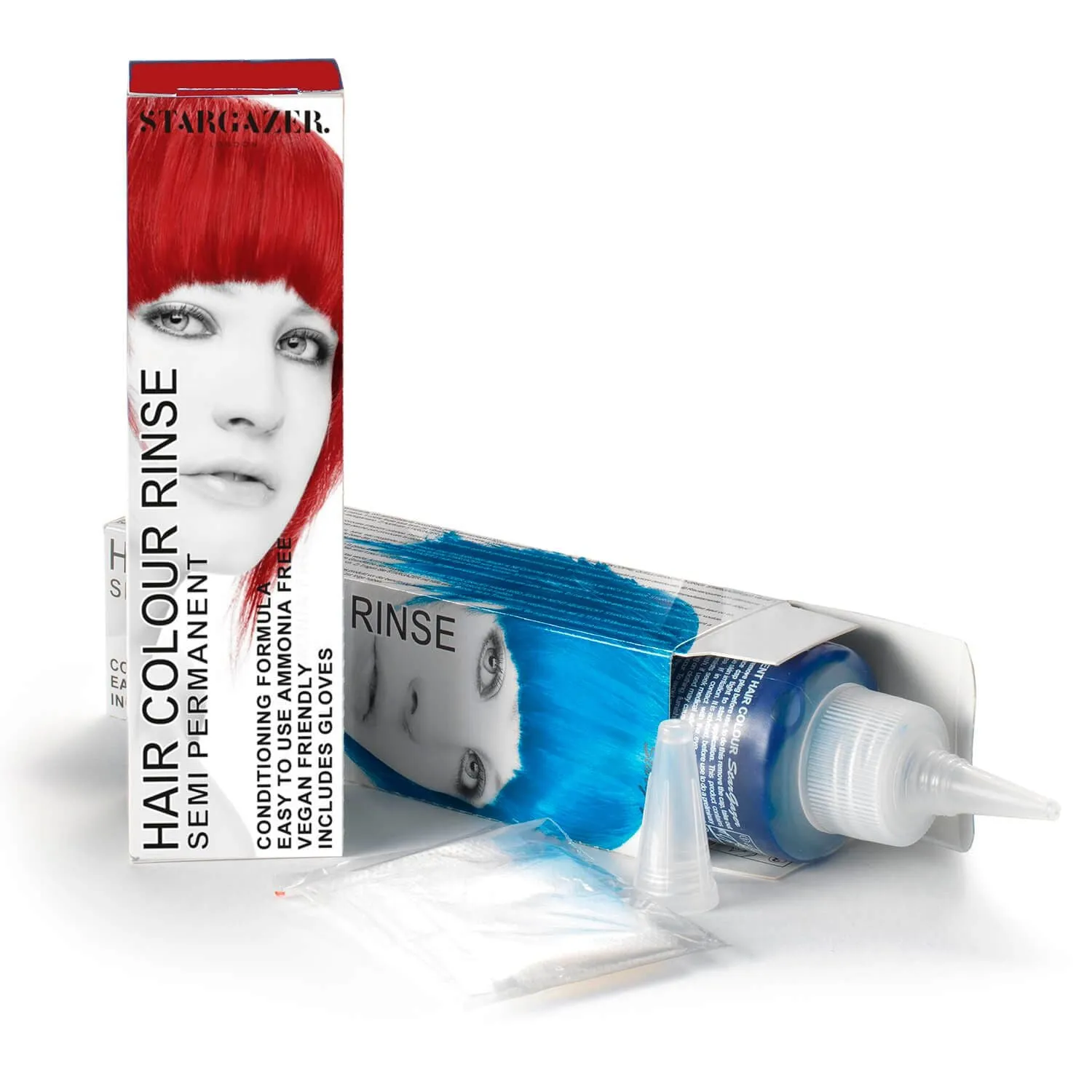 Stargazer Vegan Semi-Permanent Hair Color In Foxy Red, Cruelty Free & Ammonia Free Conditioning Super Vibrant Long Lasting Hair Dye Made In The UK. Same Great Formula Since 1984, Includes Disposable Gloves For Application, 2.37 fl. oz. 3