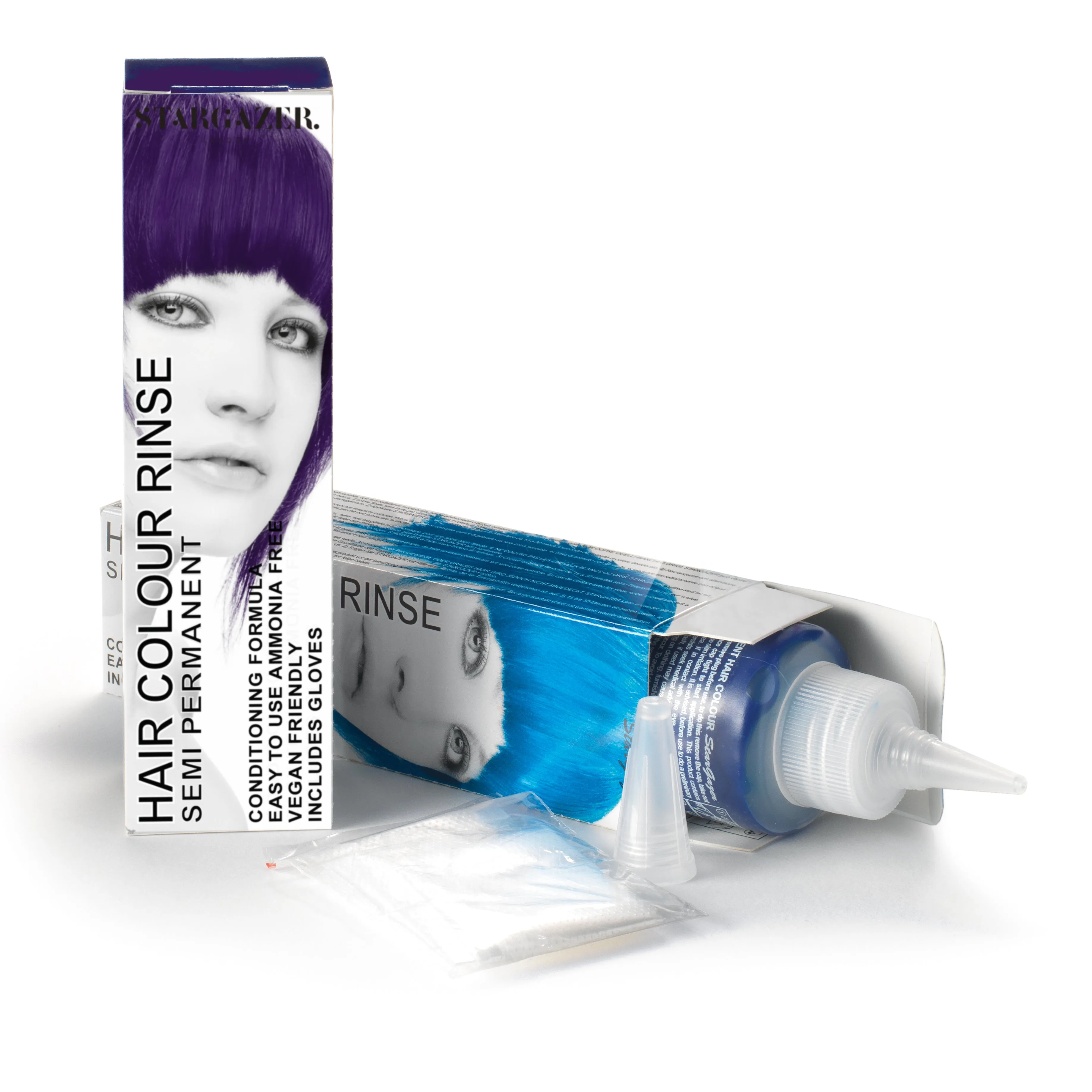 Stargazer Vegan Semi-Permanent Hair Color In Foxy Red, Cruelty Free & Ammonia Free Conditioning Super Vibrant Long Lasting Hair Dye Made In The UK. Same Great Formula Since 1984, Includes Disposable Gloves For Application, 2.37 fl. oz. 3