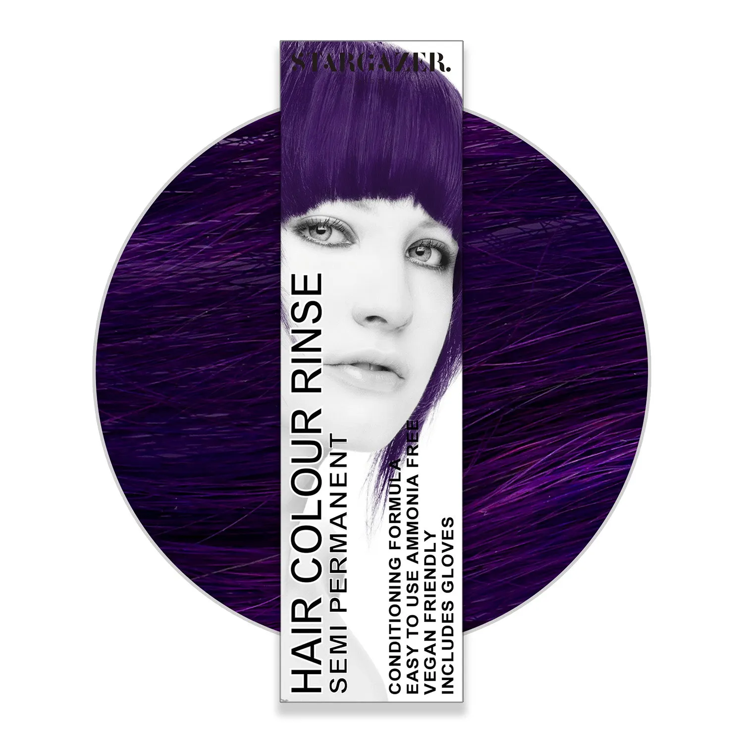 Stargazer Vegan Semi-Permanent Hair Color In Foxy Red, Cruelty Free & Ammonia Free Conditioning Super Vibrant Long Lasting Hair Dye Made In The UK. Same Great Formula Since 1984, Includes Disposable Gloves For Application, 2.37 fl. oz. 3