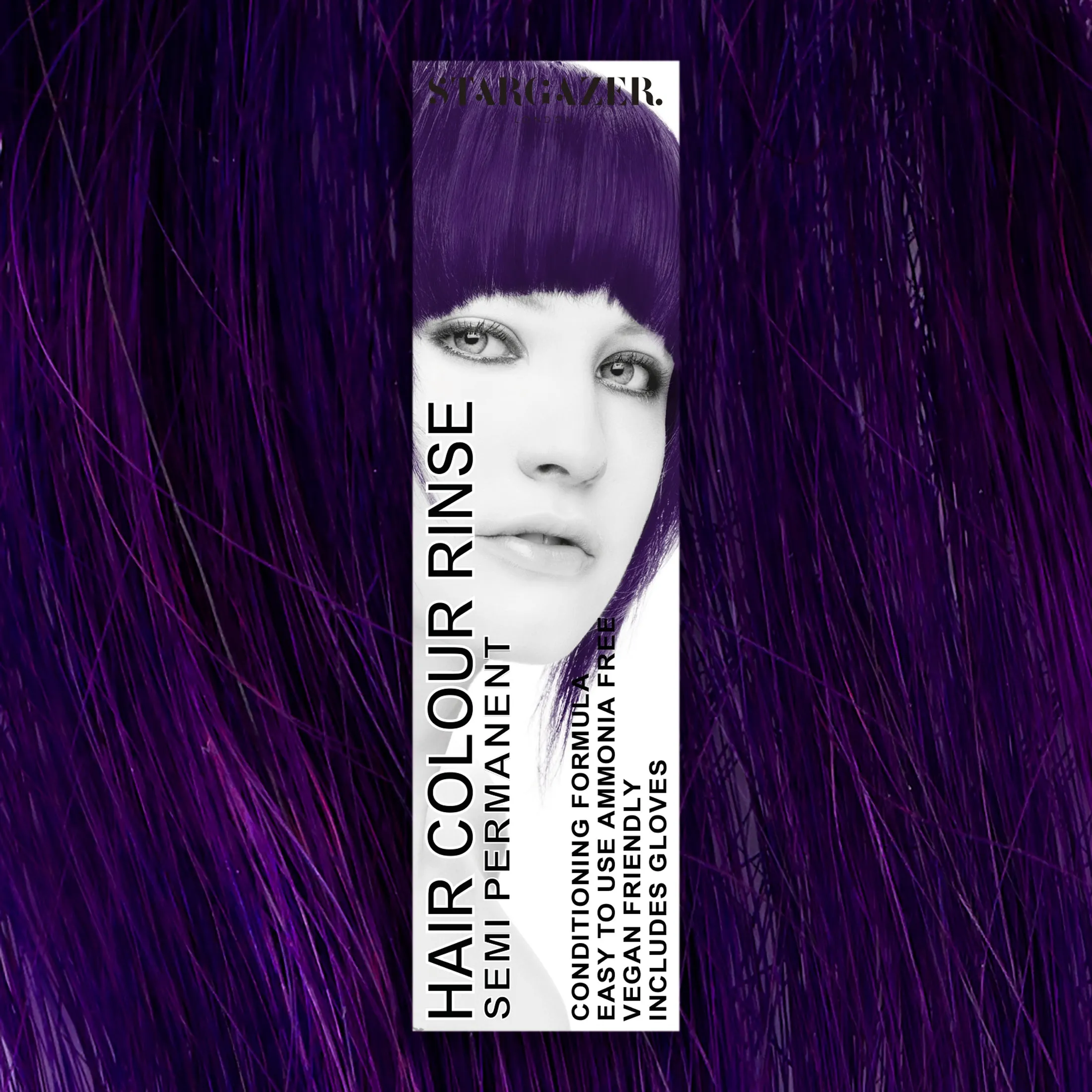 Stargazer Vegan Semi-Permanent Hair Color In Foxy Red, Cruelty Free & Ammonia Free Conditioning Super Vibrant Long Lasting Hair Dye Made In The UK. Same Great Formula Since 1984, Includes Disposable Gloves For Application, 2.37 fl. oz. 3