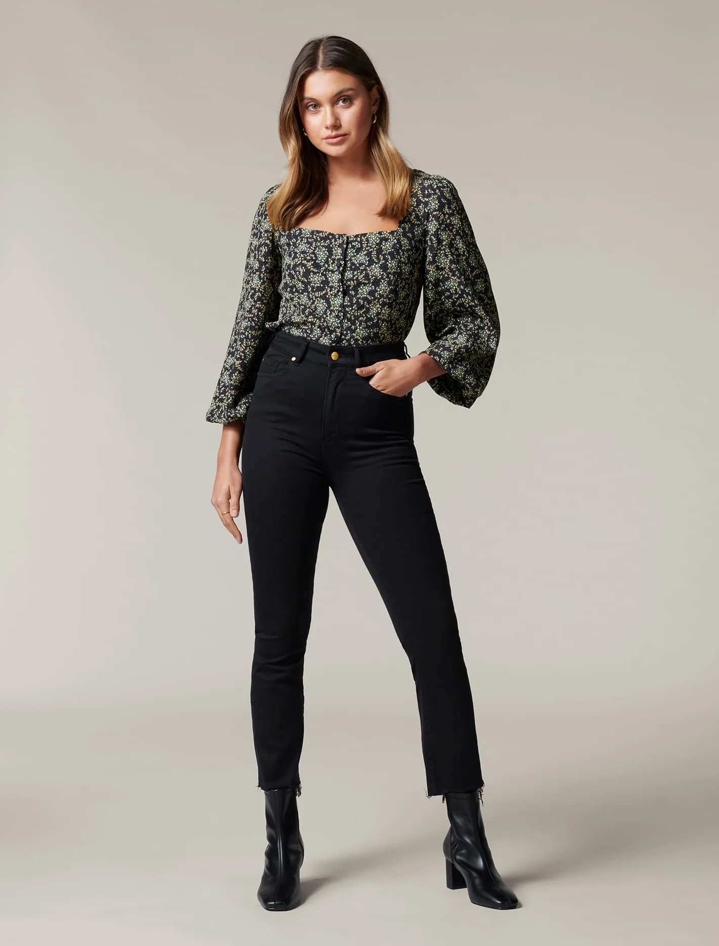 Stella Square Neck Blouse