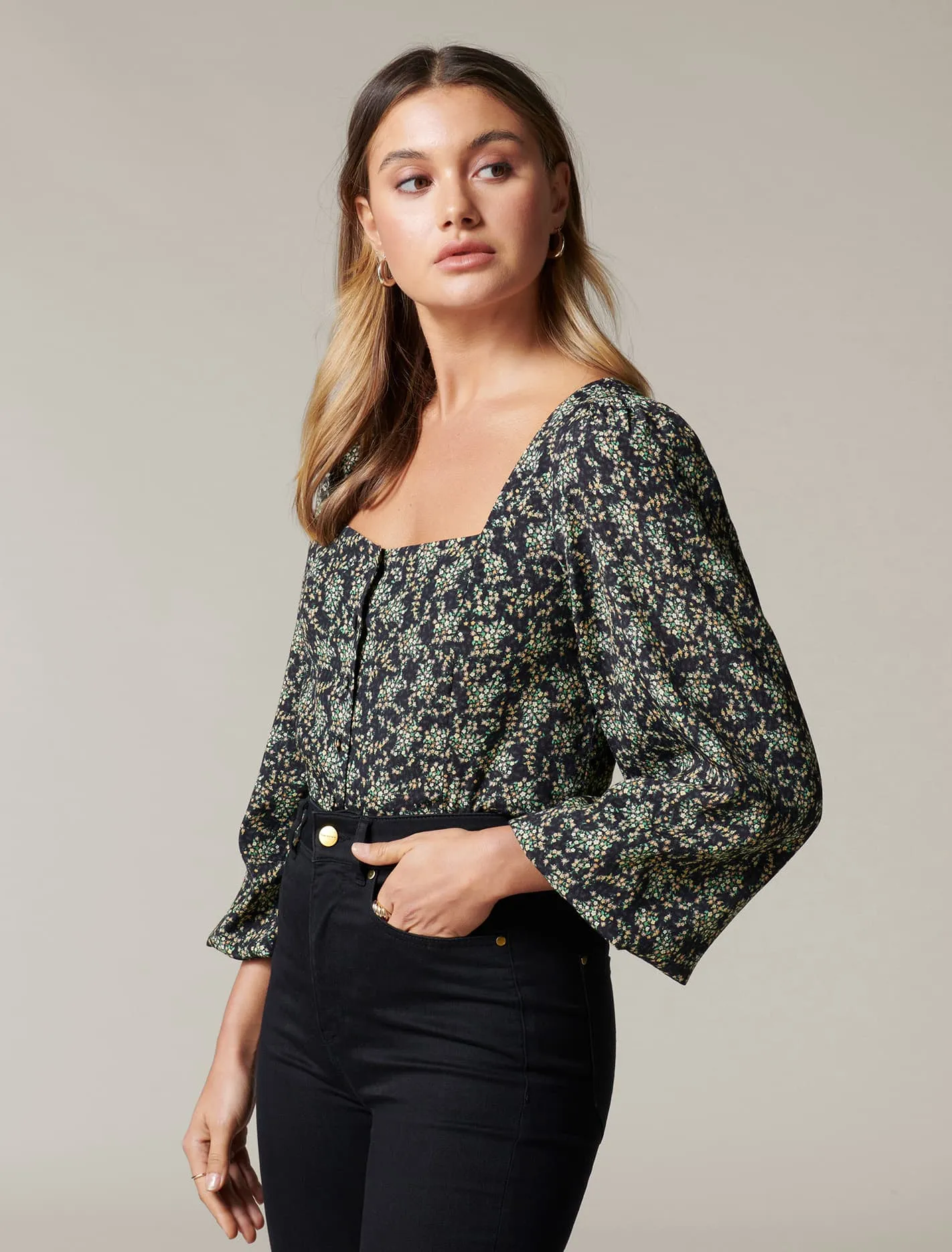Stella Square Neck Blouse