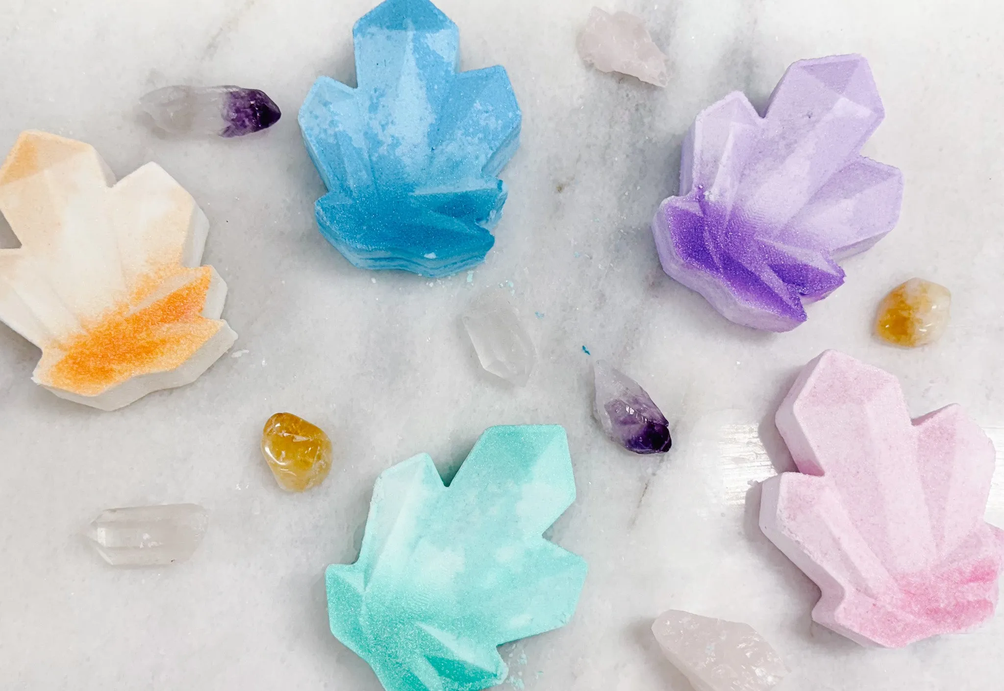 Stress Shooter Crystal Cluster Bath Bomb - 100% Natural