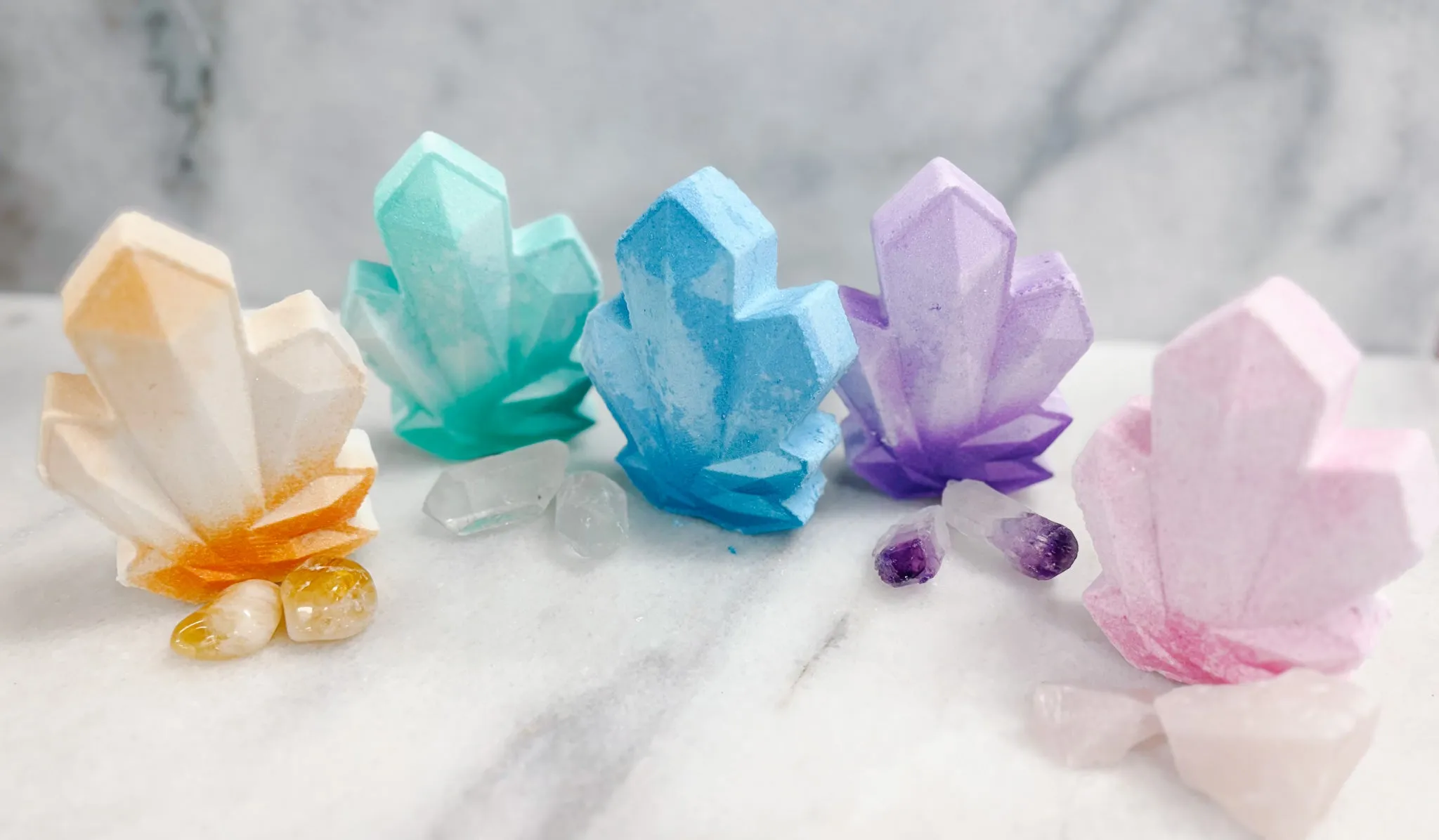Stress Shooter Crystal Cluster Bath Bomb - 100% Natural