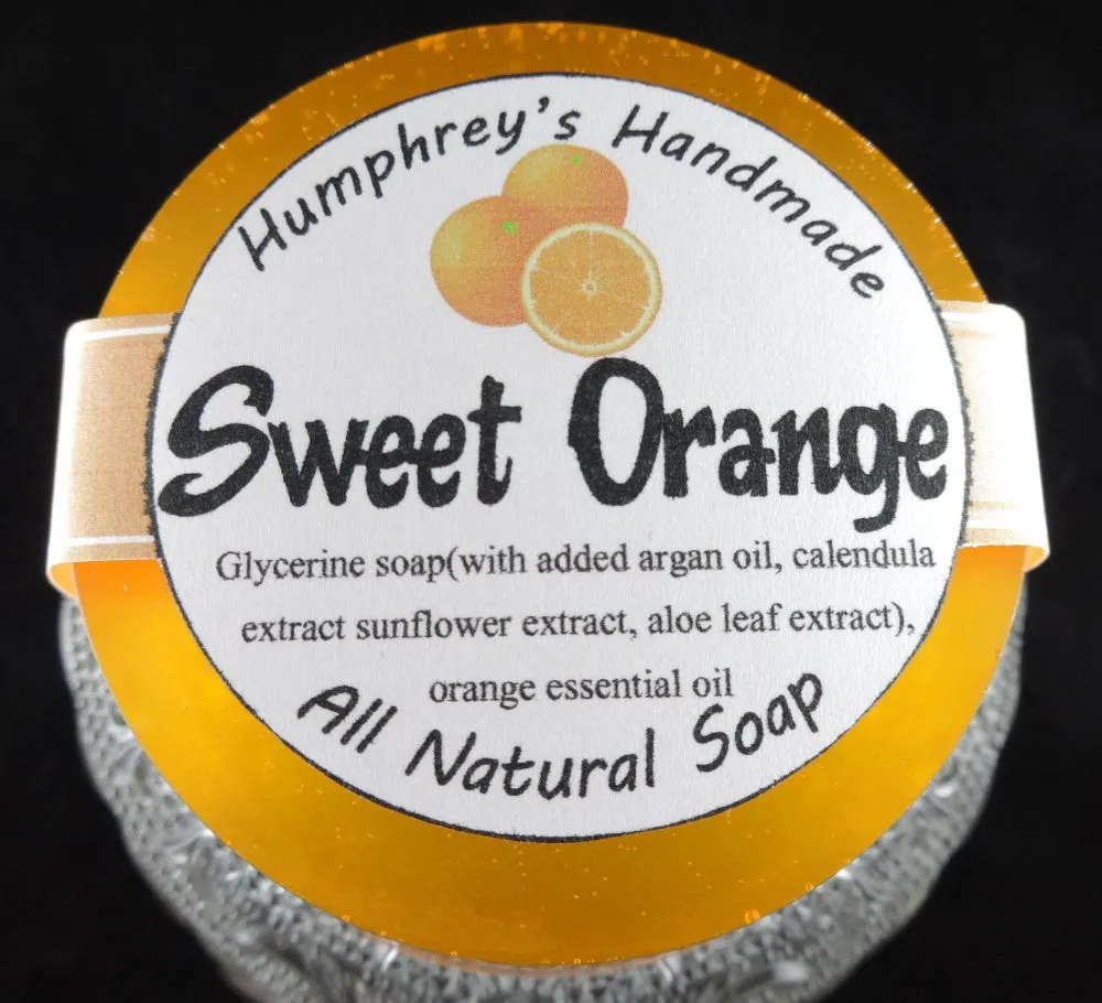 SWEET ORANGE Soap | Essential Oil | Shave Soap | Body Bar | Shampoo Puck