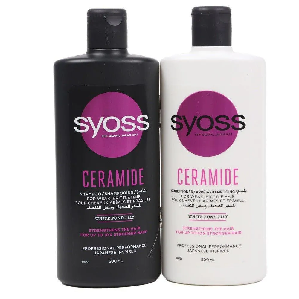 Syoss Ceramide Shampoo   Conditioner Combo Pack- 500ml 500ml