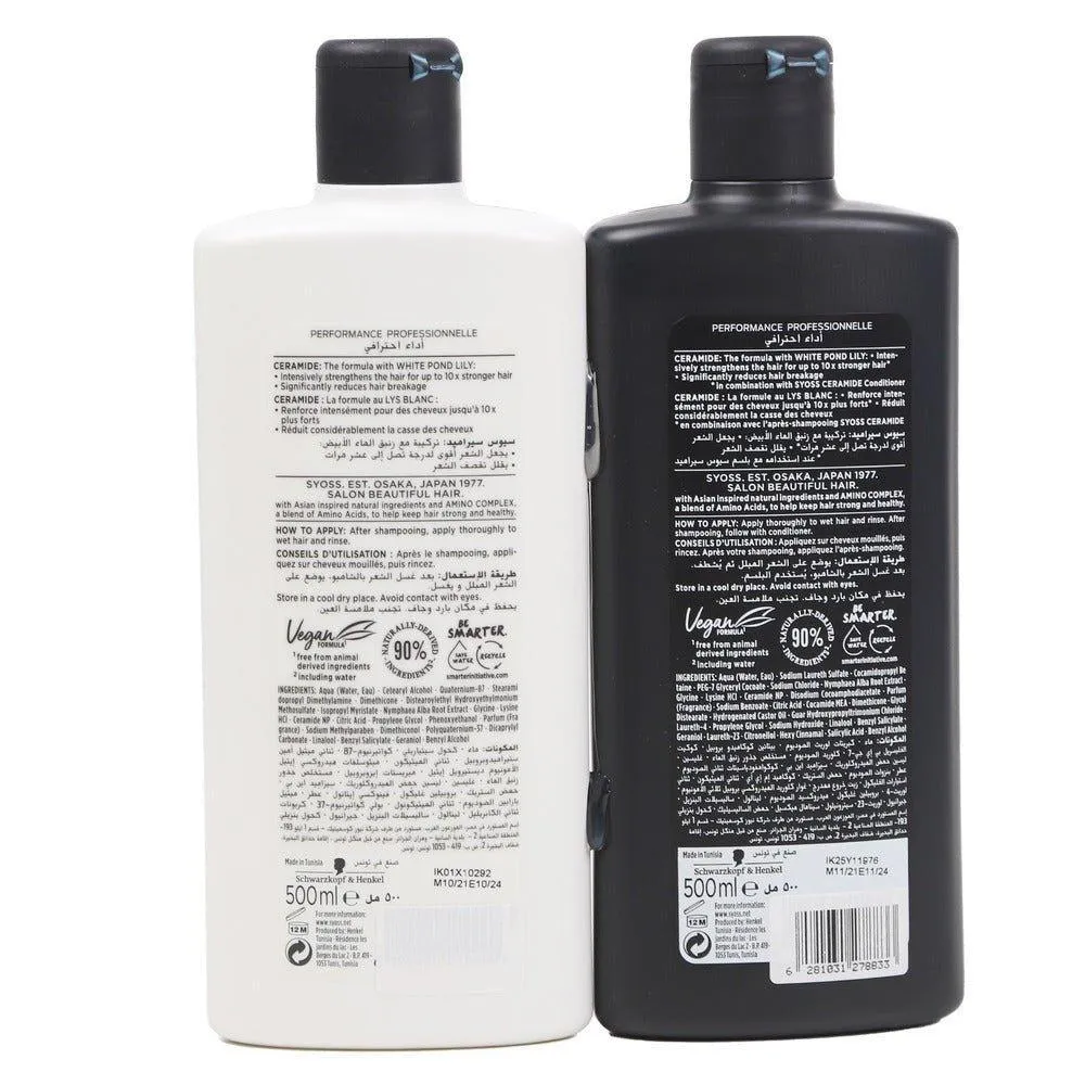 Syoss Ceramide Shampoo   Conditioner Combo Pack- 500ml 500ml